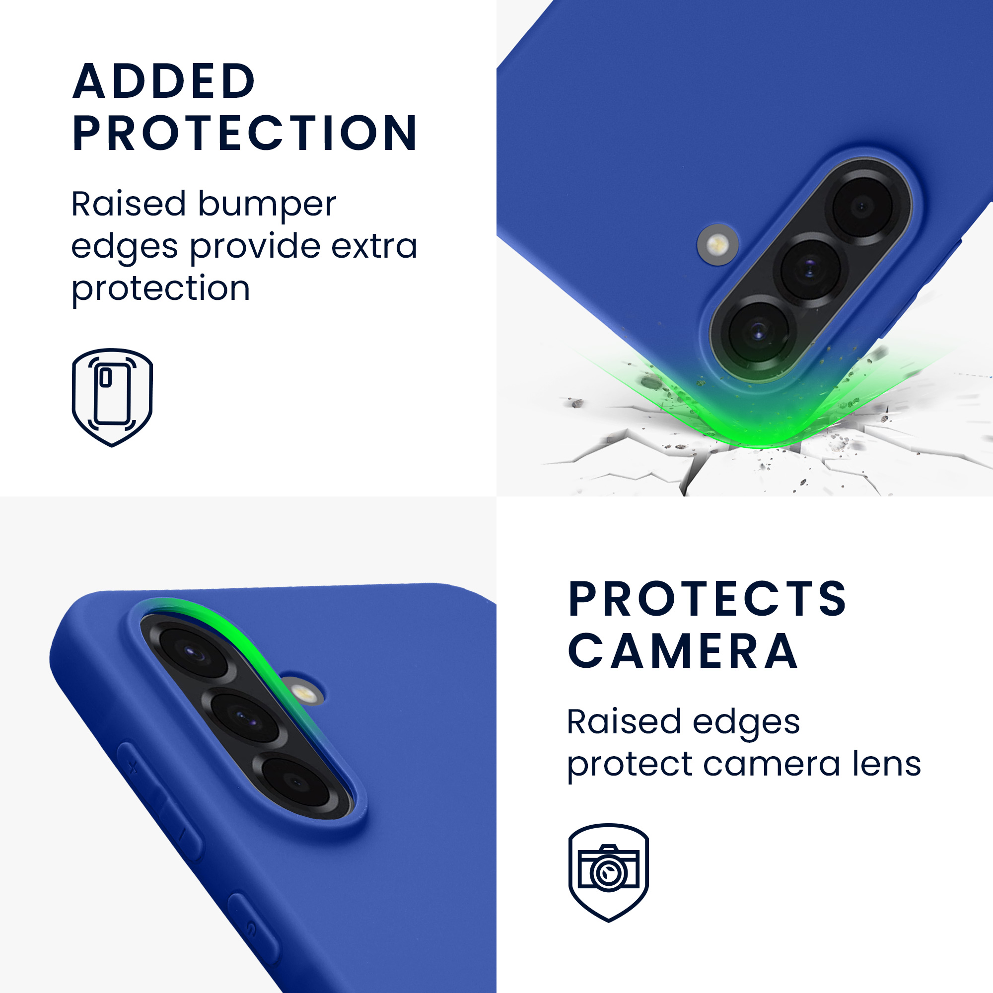 Kryt na mobil Samsung Galaxy A56 5G kwmobile TPU Baltická modrá