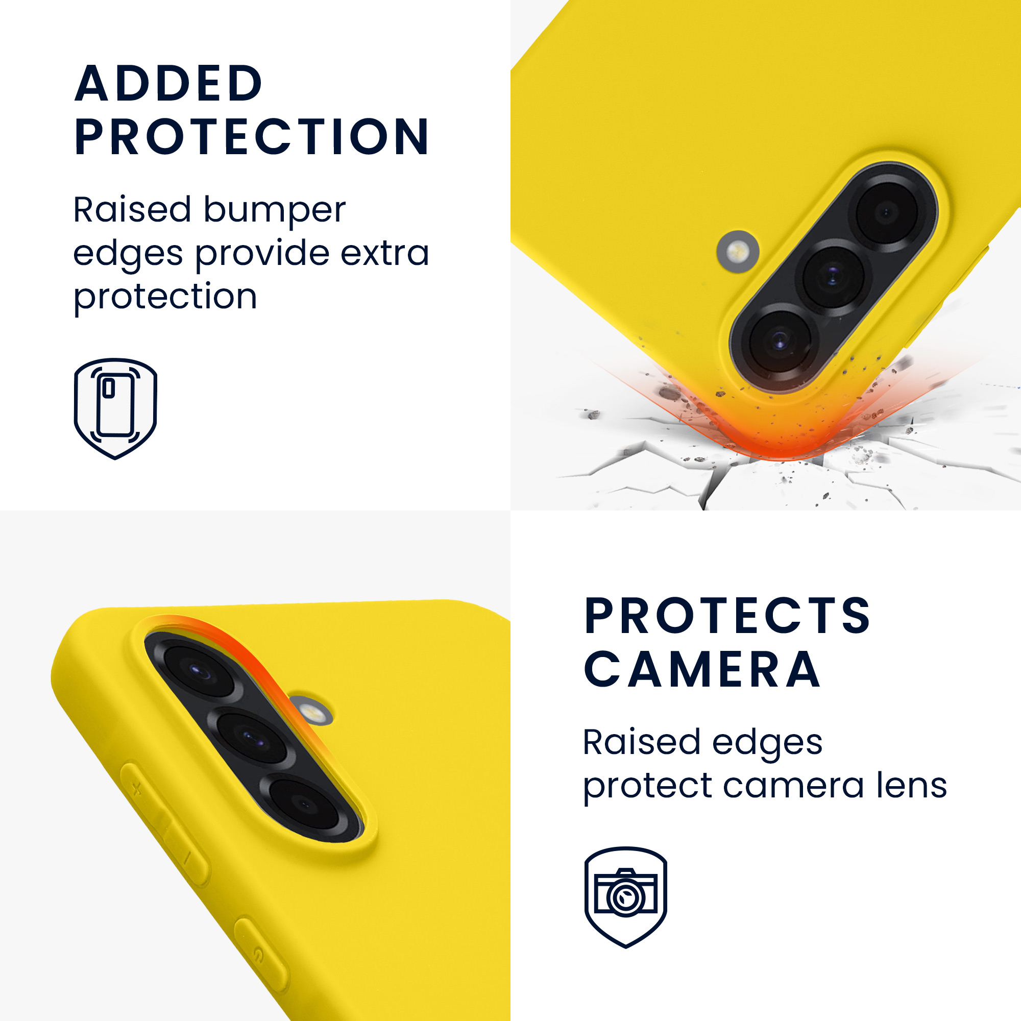 Pouzdro pro Samsung Galaxy A56 5G kwmobile TPU - zářivě žlutá