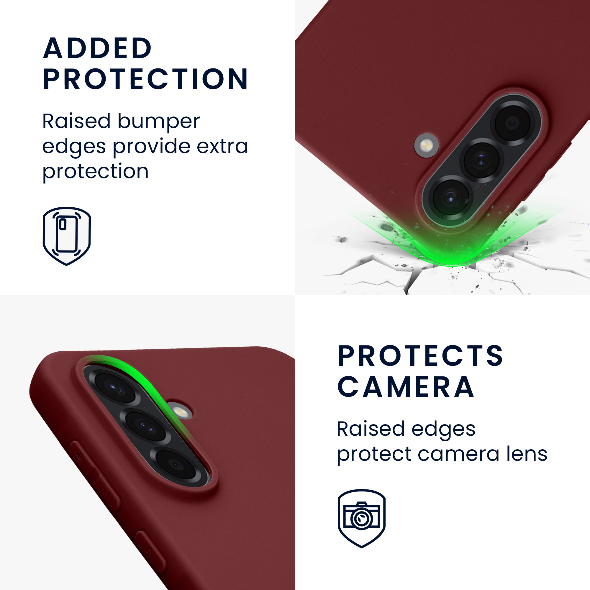 Kryt na mobil Samsung Galaxy A56 5G kwmobile TPU Bordeaux fialová