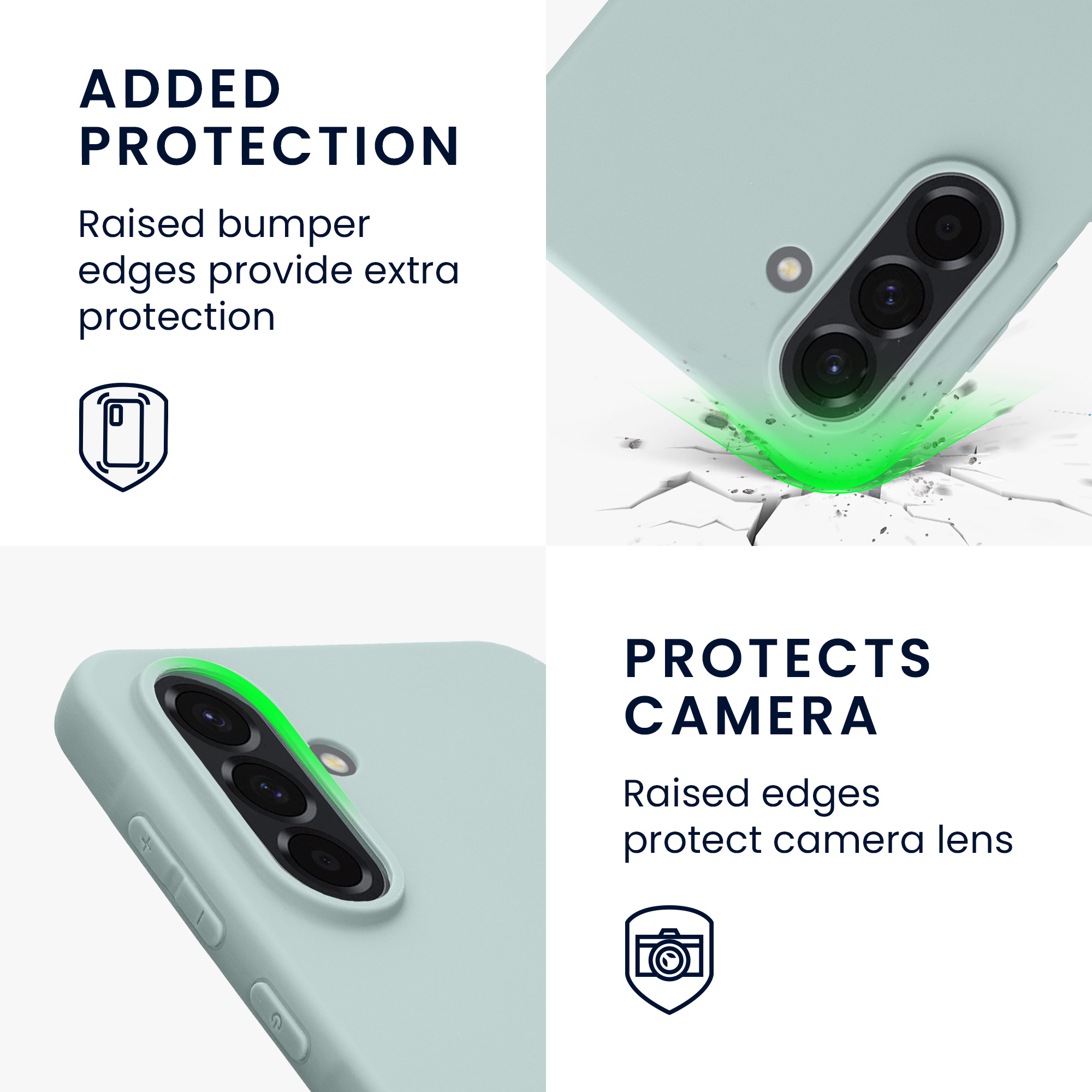 Kryt na mobil Samsung Galaxy A56 5G kwmobile TPU Chladná mátová