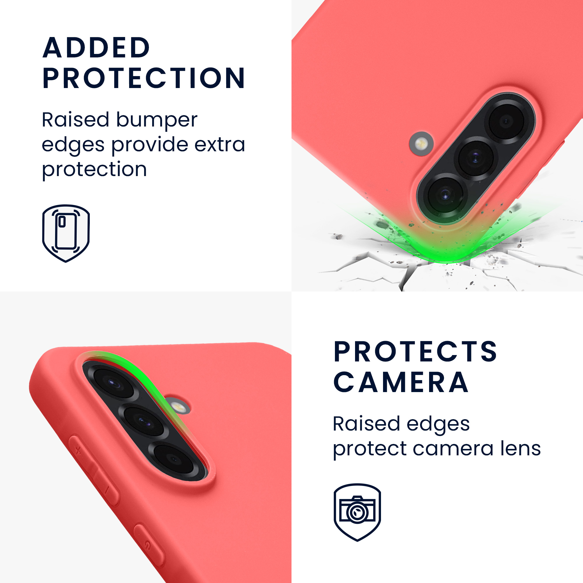 Kryt na mobil Samsung Galaxy A56 5G kwmobile TPU Neonová korálová
