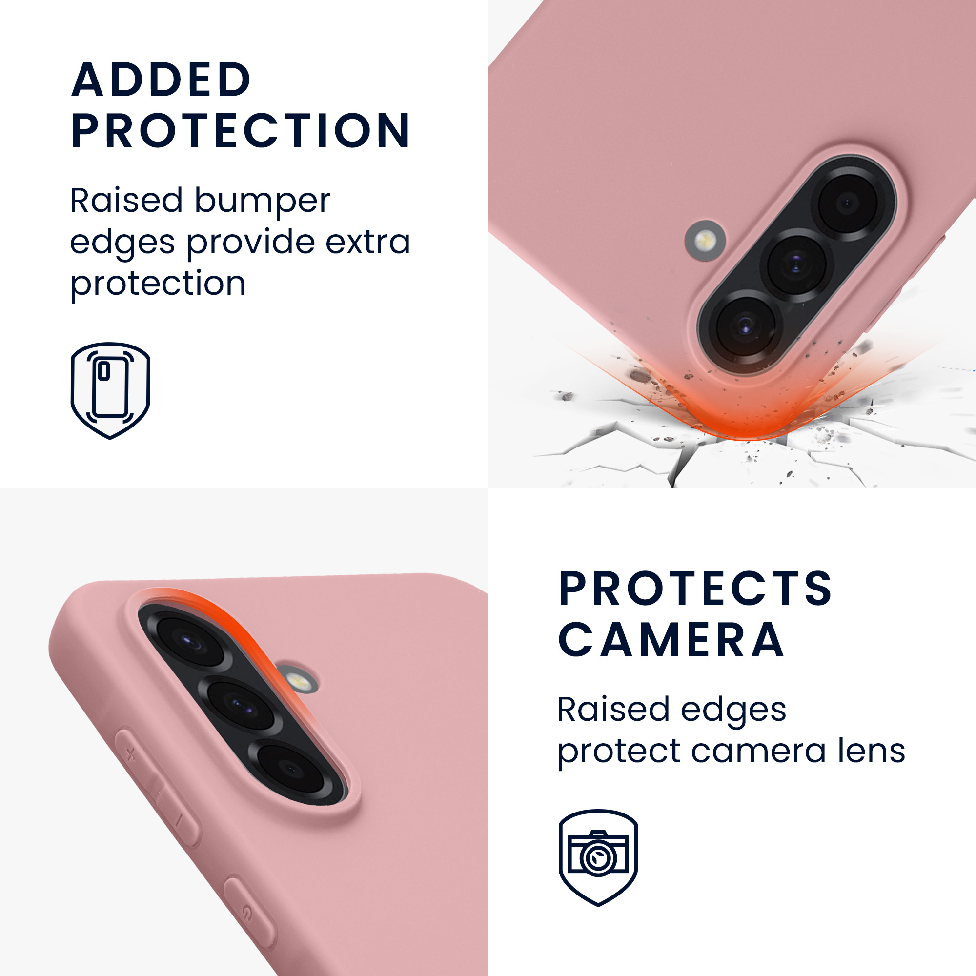 Pouzdro pro Samsung Galaxy A56 5G kwmobile TPU - matná starorůžová