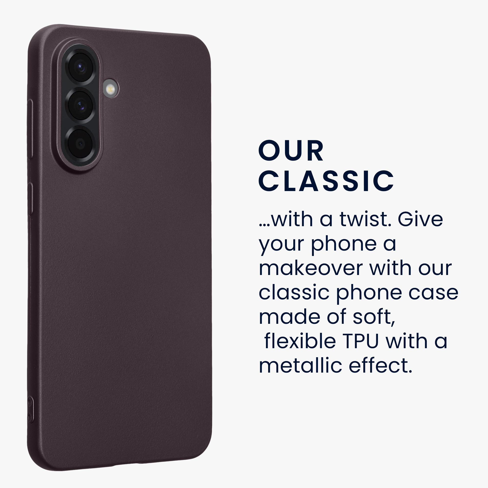 Kryt na mobil Samsung Galaxy A56 5G kwmobile TPU metalický Metalická ostružinová