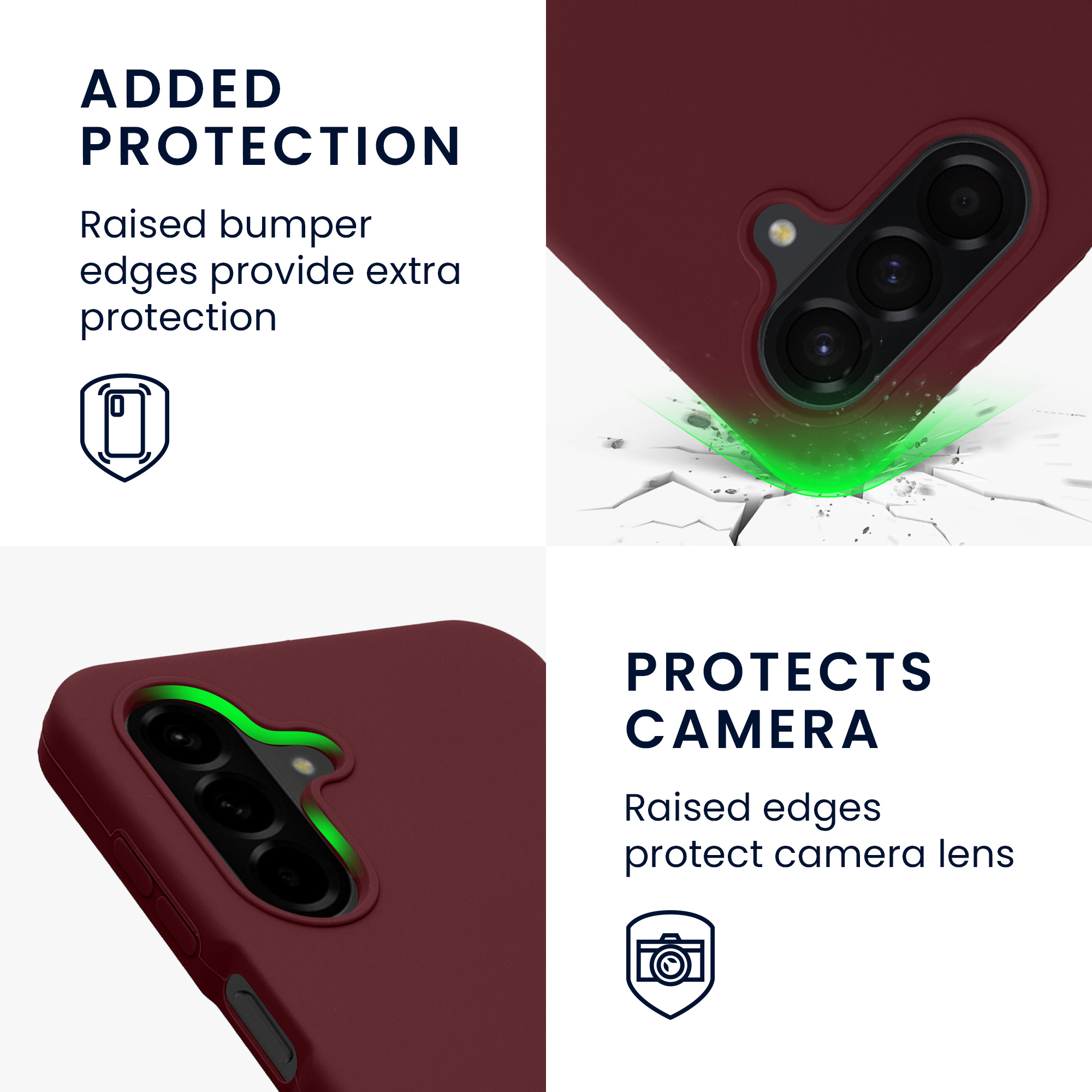 Kryt na mobil Samsung Galaxy A26 5G kwmobile TPU Bordeaux fialová