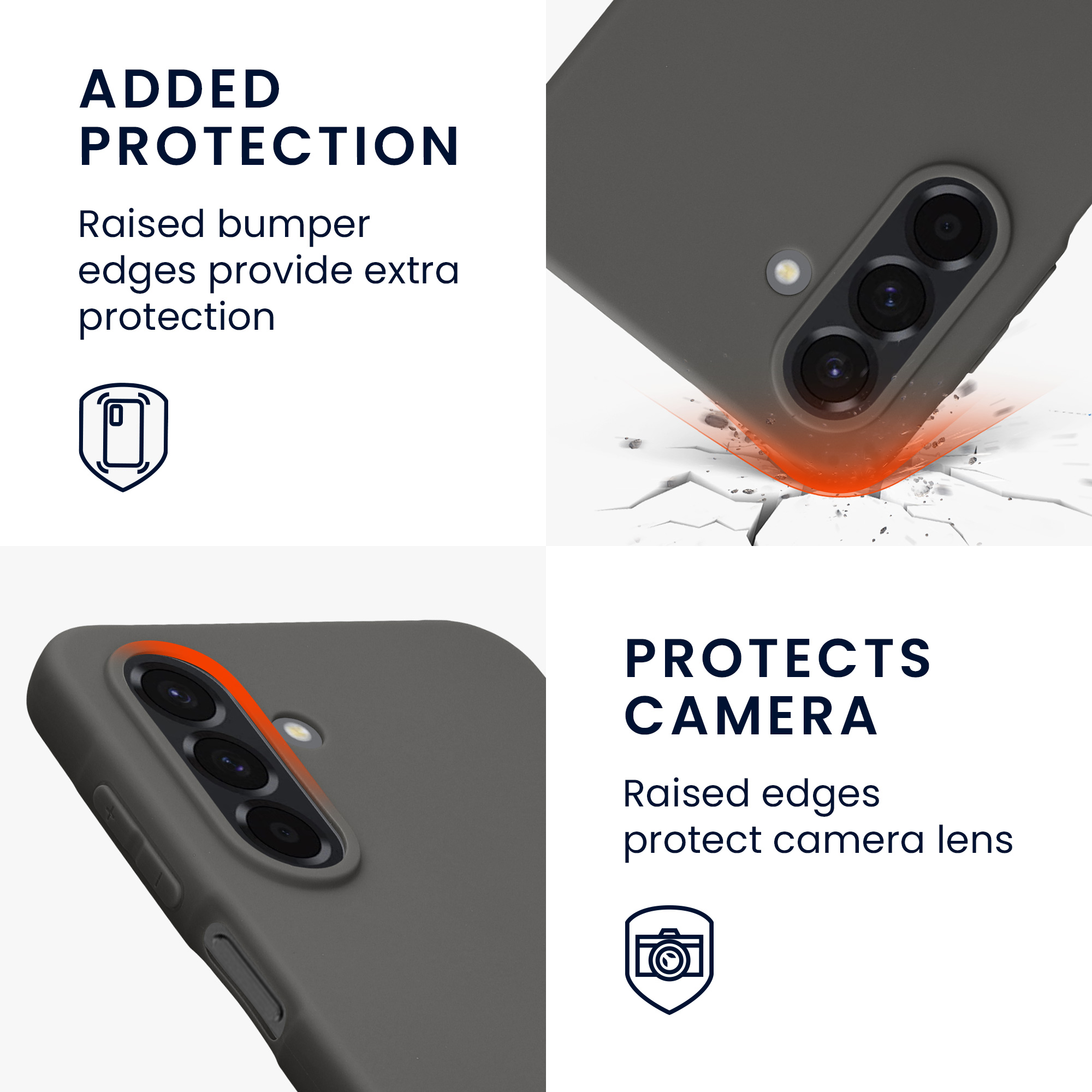 Pouzdro pro Samsung Galaxy A26 5G kwmobile TPU - tmavě šedá