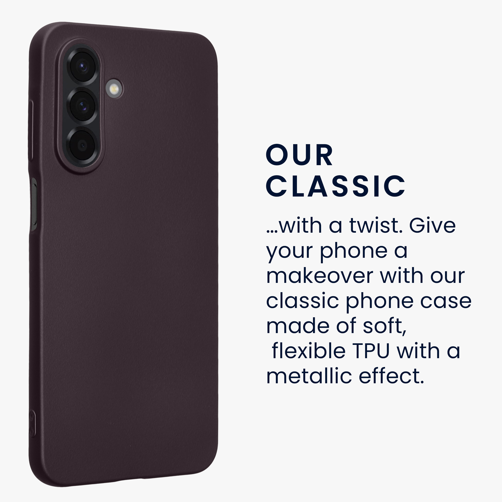 Kryt na mobil Samsung Galaxy A26 5G kwmobile TPU metalický Metalická ostružinová
