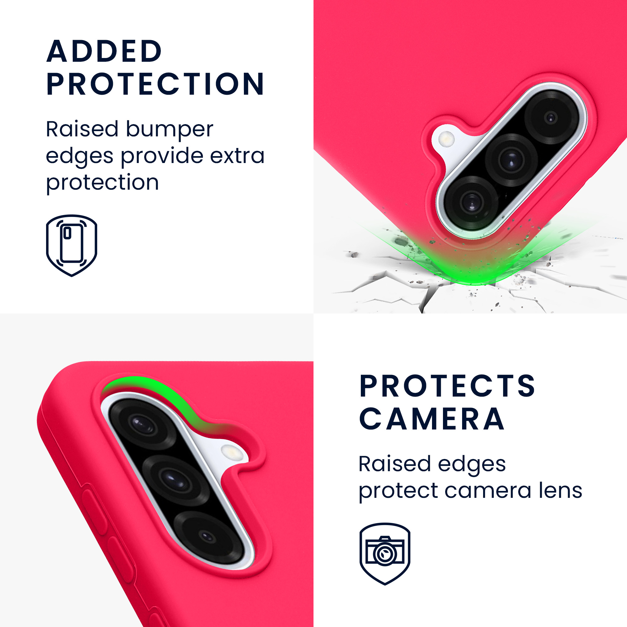 Kryt na mobil Samsung Galaxy A36 5G kwmobile TPU Neonová růžová