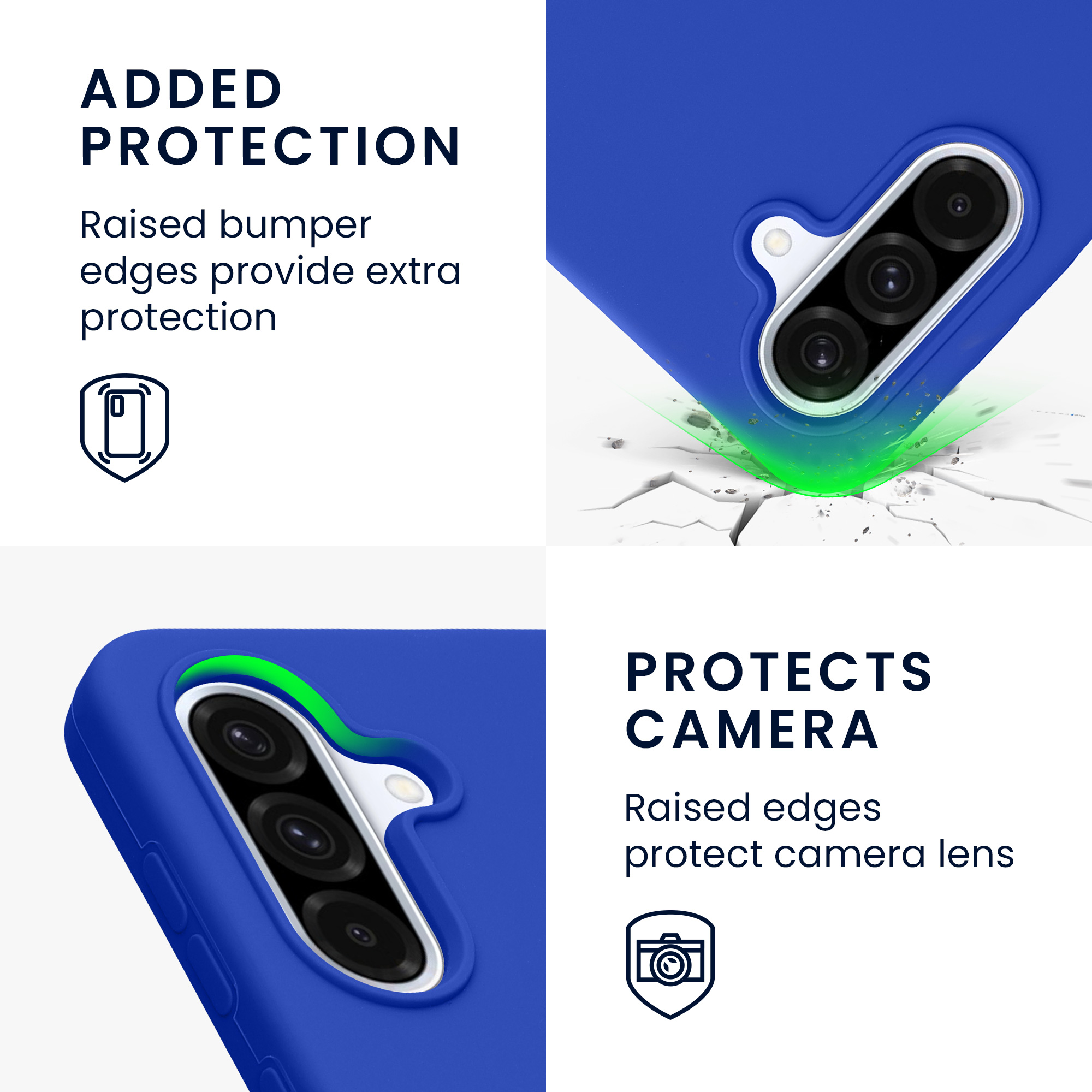 Kryt na mobil Samsung Galaxy A36 5G kwmobile TPU Baltická modrá