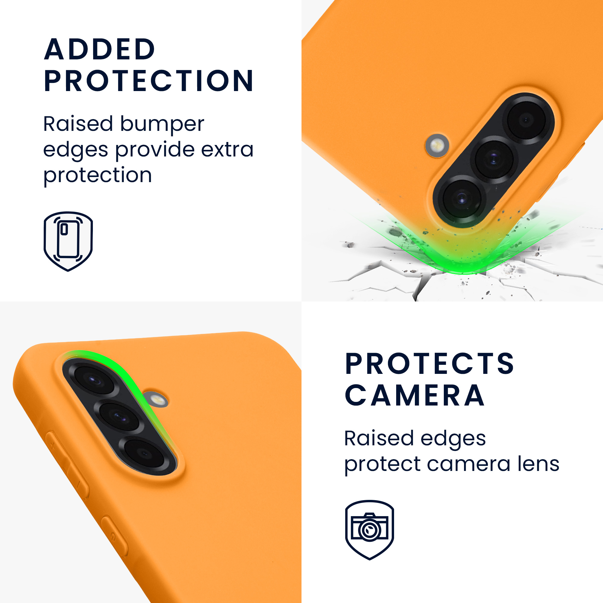 Kryt na mobil Samsung Galaxy A36 5G kwmobile TPU Ovocná oranžová