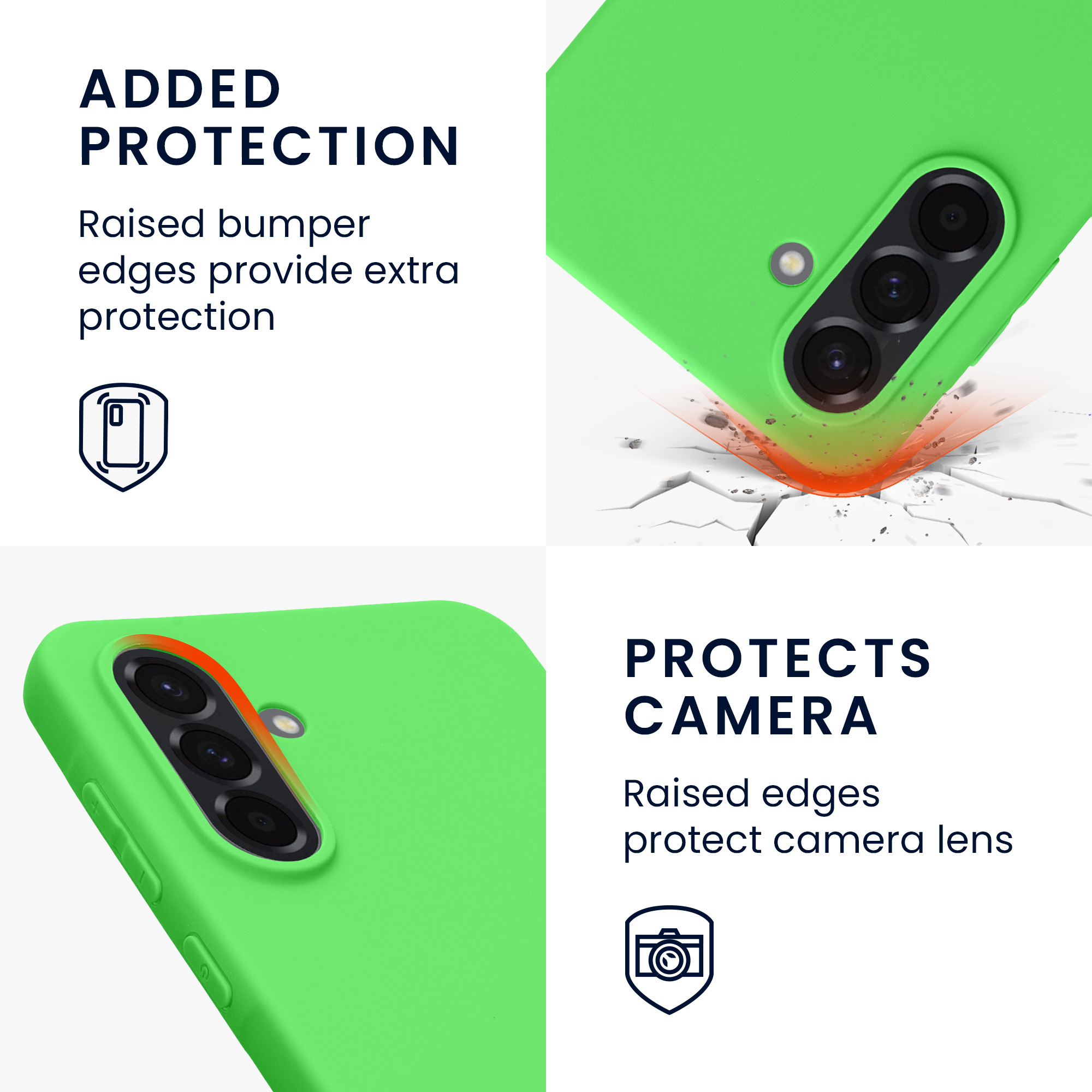 Kryt na mobil Samsung Galaxy A36 5G kwmobile TPU limetkově zelený