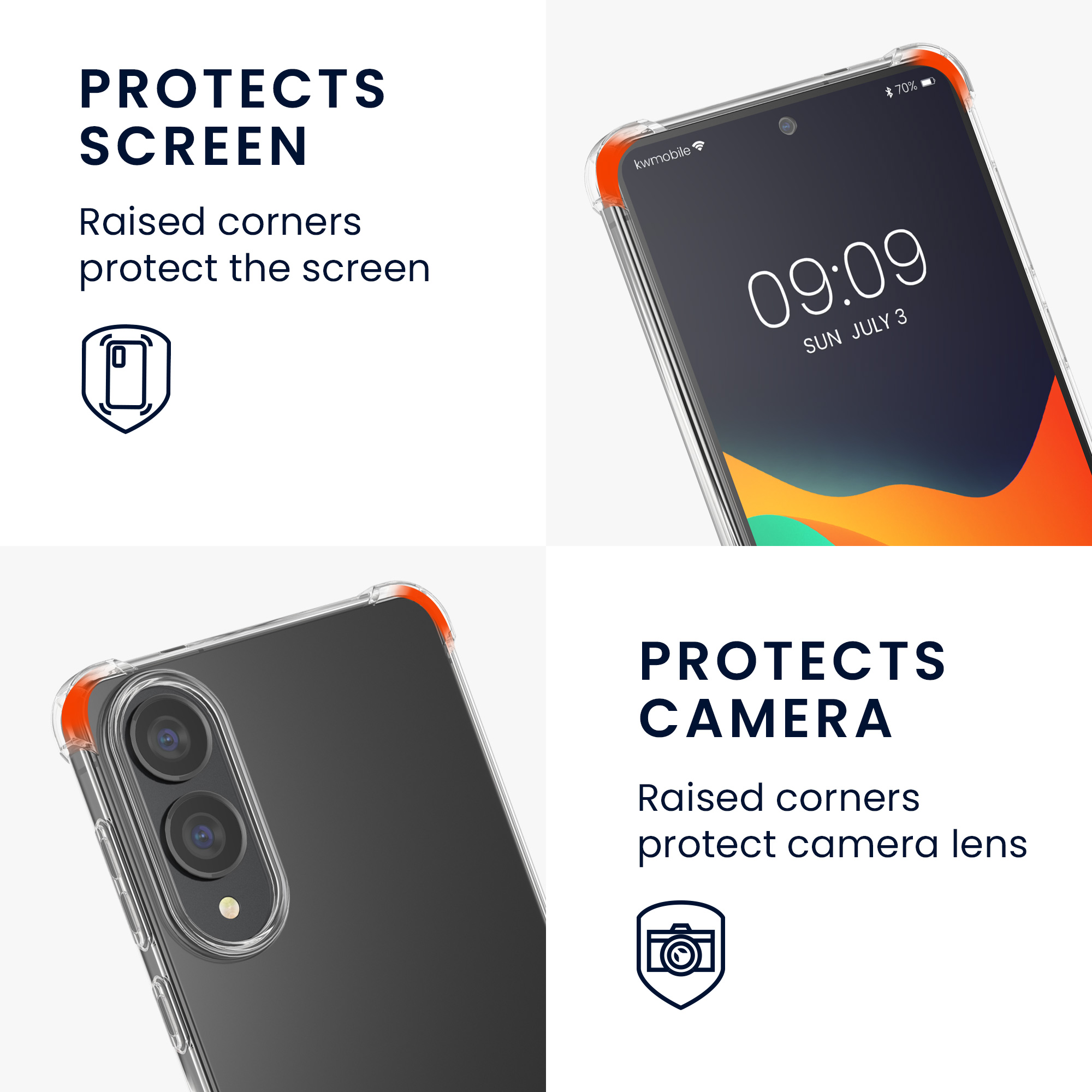 Crossbody kryt na mobil Samsung Galaxy S25 Edge kwmobile transparentní