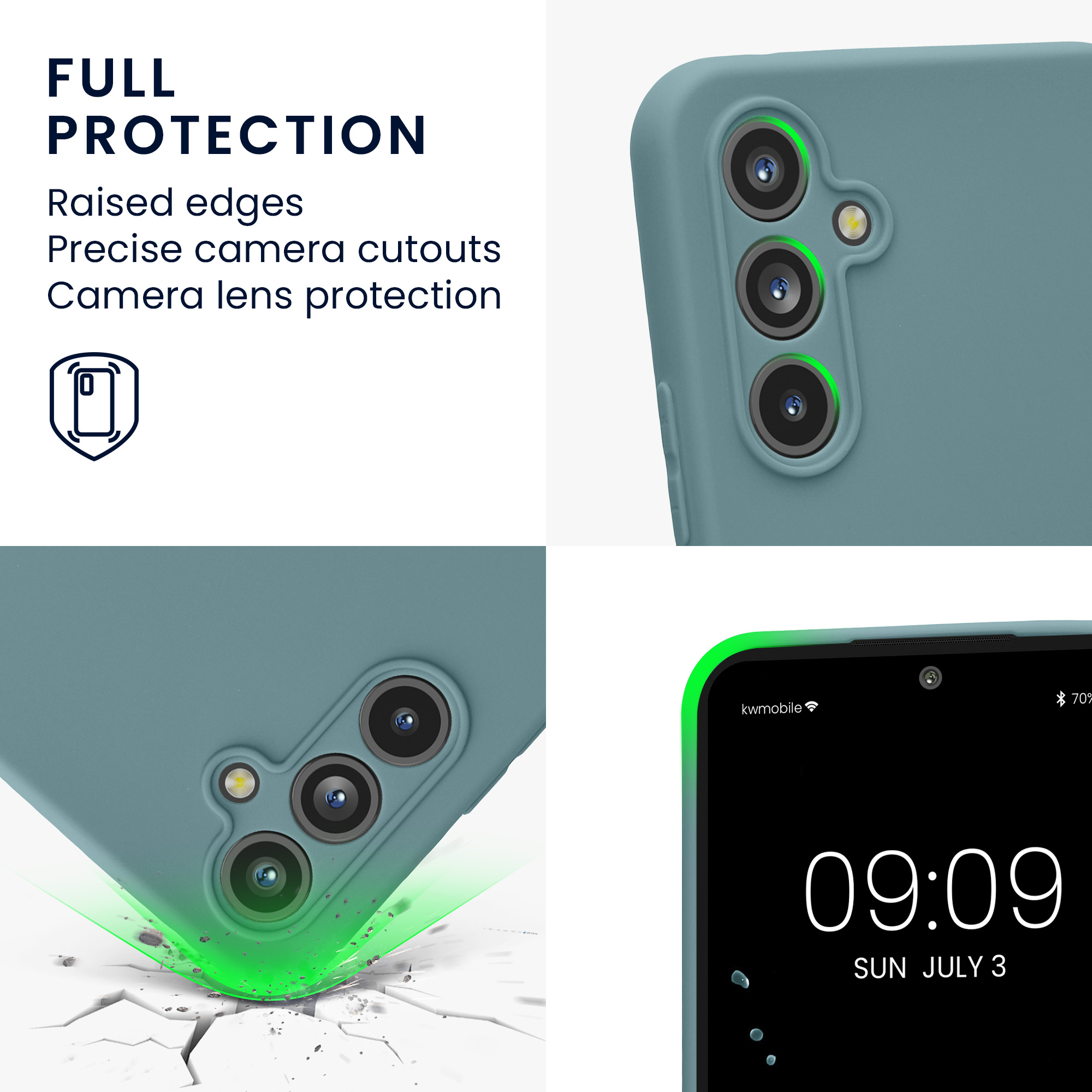Pouzdro pro Samsung Galaxy A54 5G kwmobile tenké TPU - antický kámen