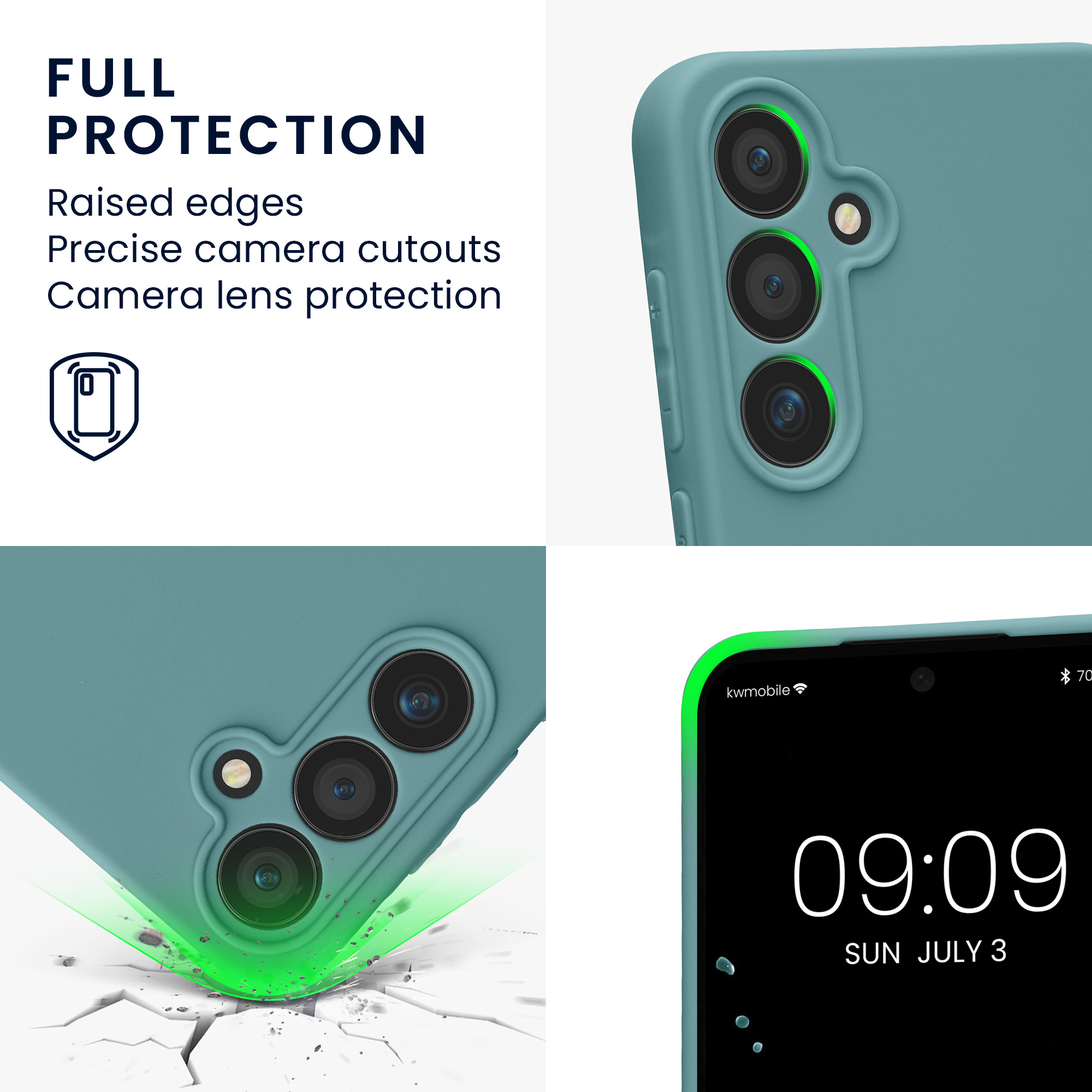 Pouzdro pro Samsung Galaxy A55 5G kwmobile tenké TPU - arktická noc