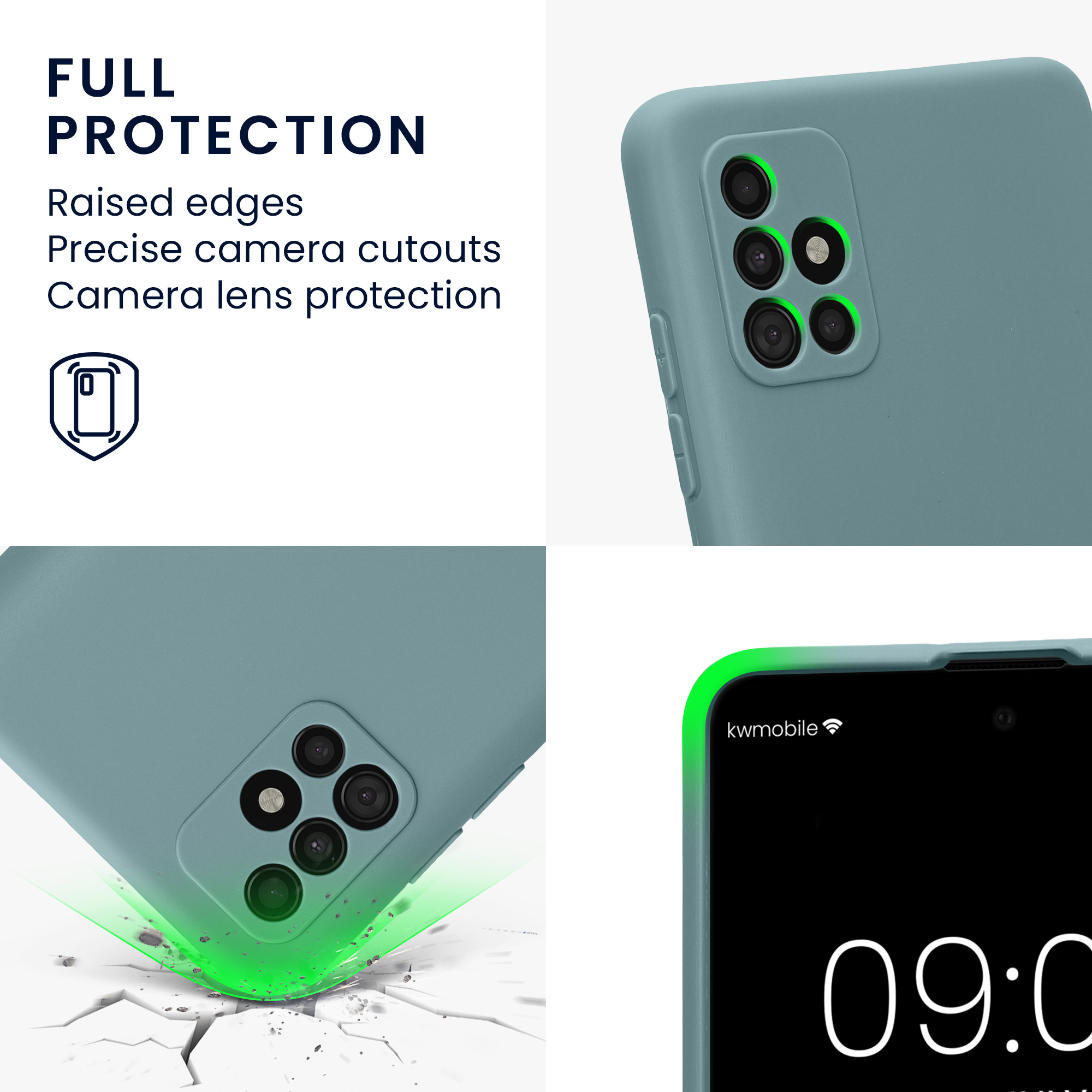 Pouzdro pro Samsung Galaxy A51 kwmobile tenké TPU - arktická noc