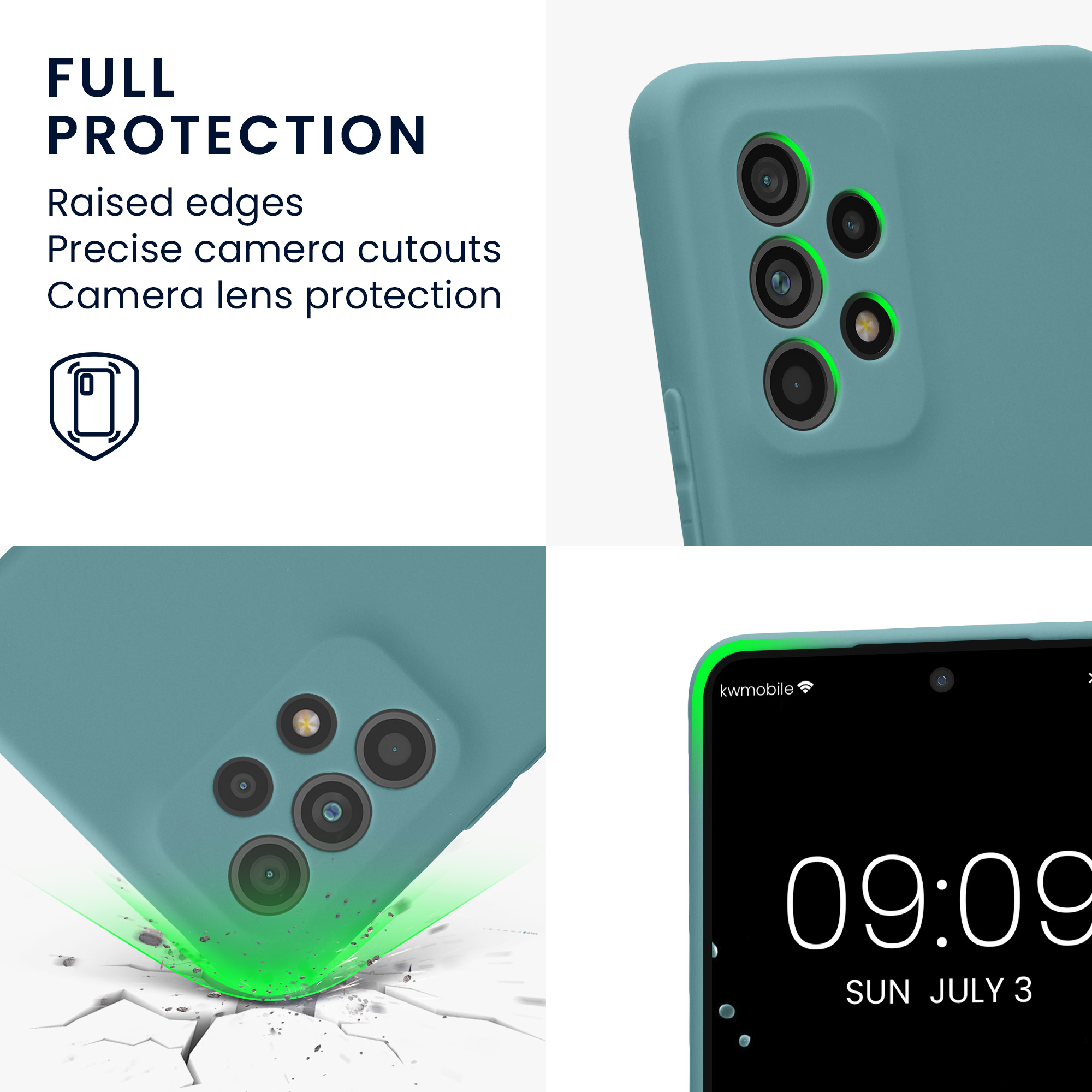 Pouzdro pro Samsung Galaxy A53 5G kwmobile tenké TPU - arktická noc