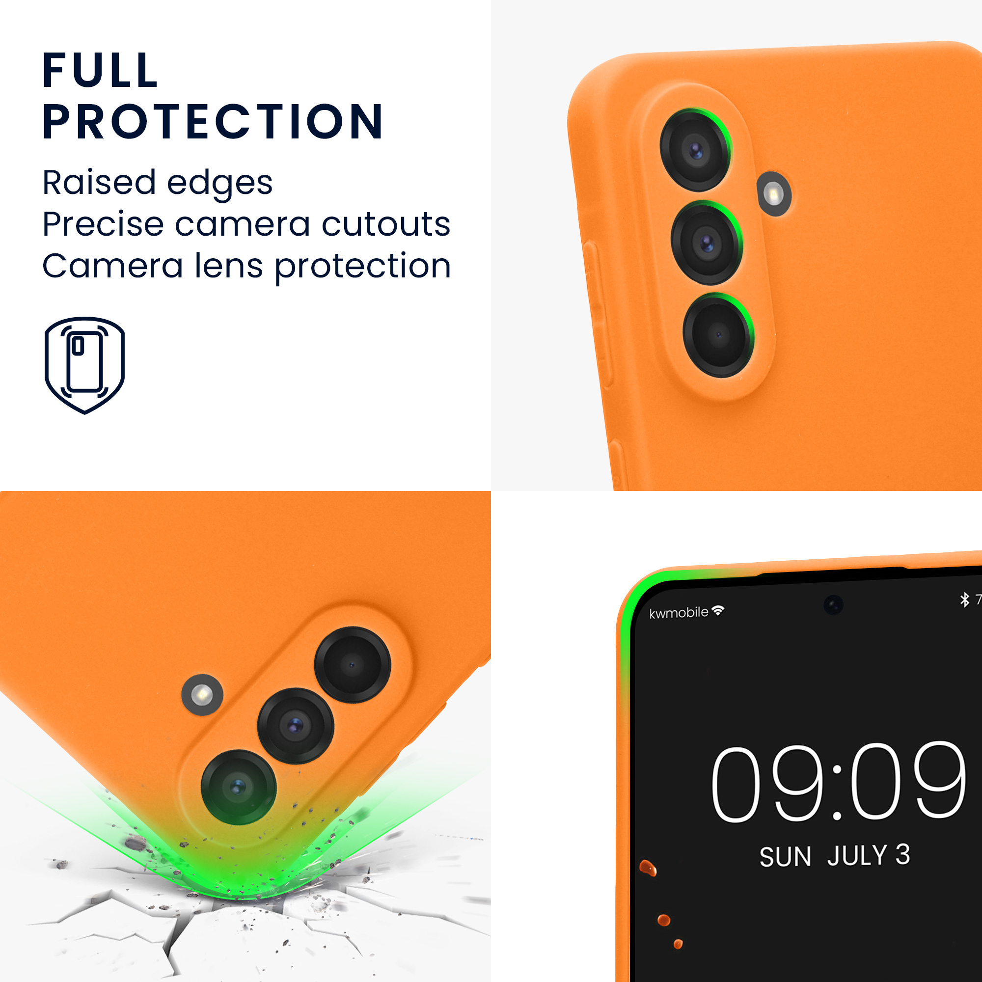 Pouzdro pro Samsung Galaxy A56 5G kwmobile tenké TPU - ovocná oranžová