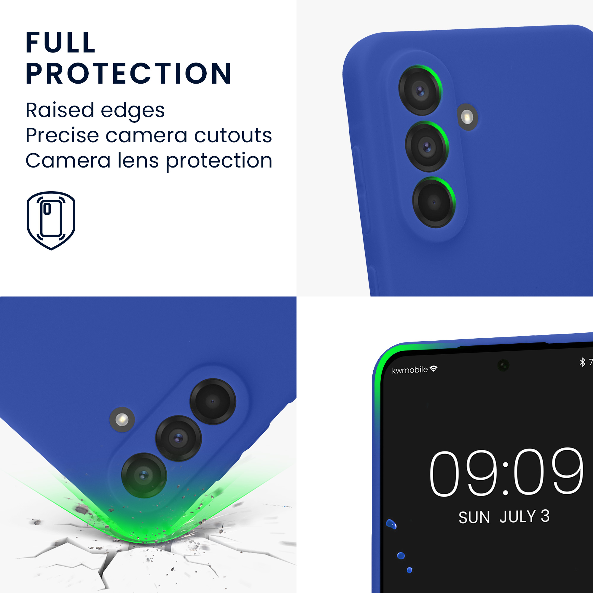 Pouzdro pro Samsung Galaxy A56 5G kwmobile tenké TPU - baltská modrá