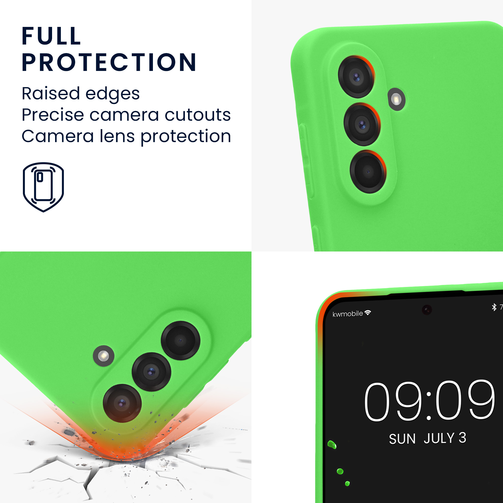Pouzdro pro Samsung Galaxy A56 5G kwmobile tenké TPU - limetkově zelená