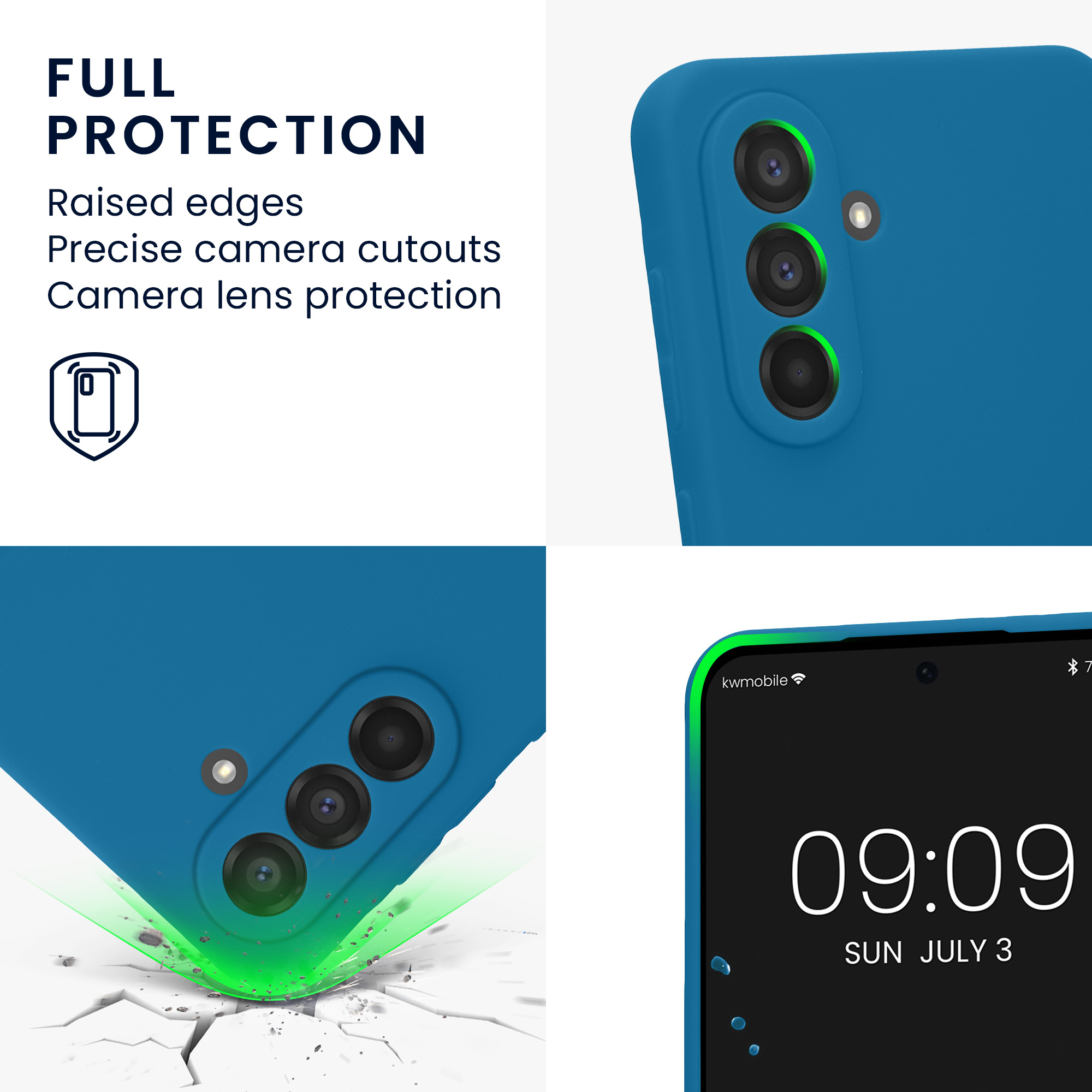 Pouzdro pro Samsung Galaxy A56 5G kwmobile tenké TPU - modrý korál