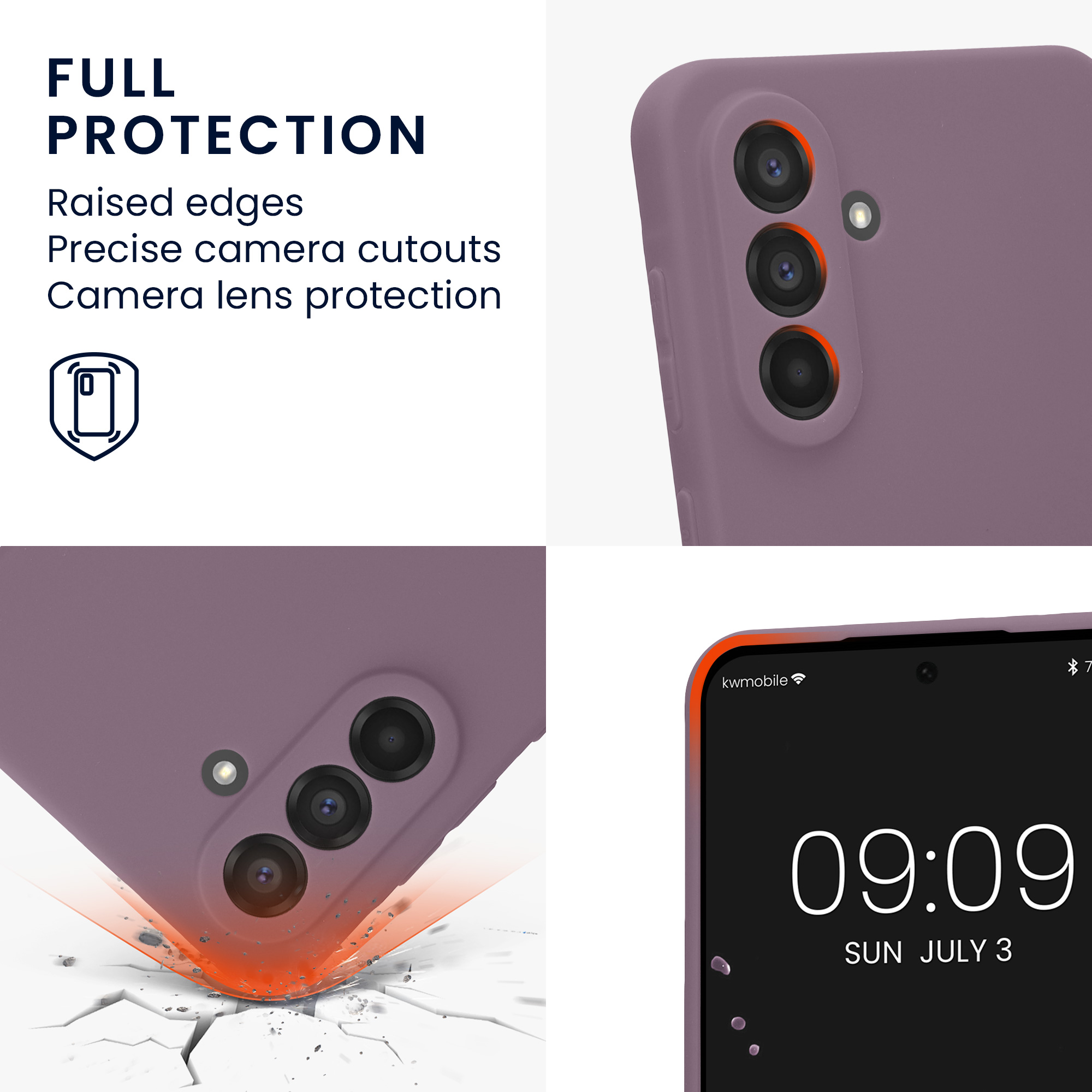 Pouzdro pro Samsung Galaxy A56 5G kwmobile tenké TPU - pastelová kosatcová
