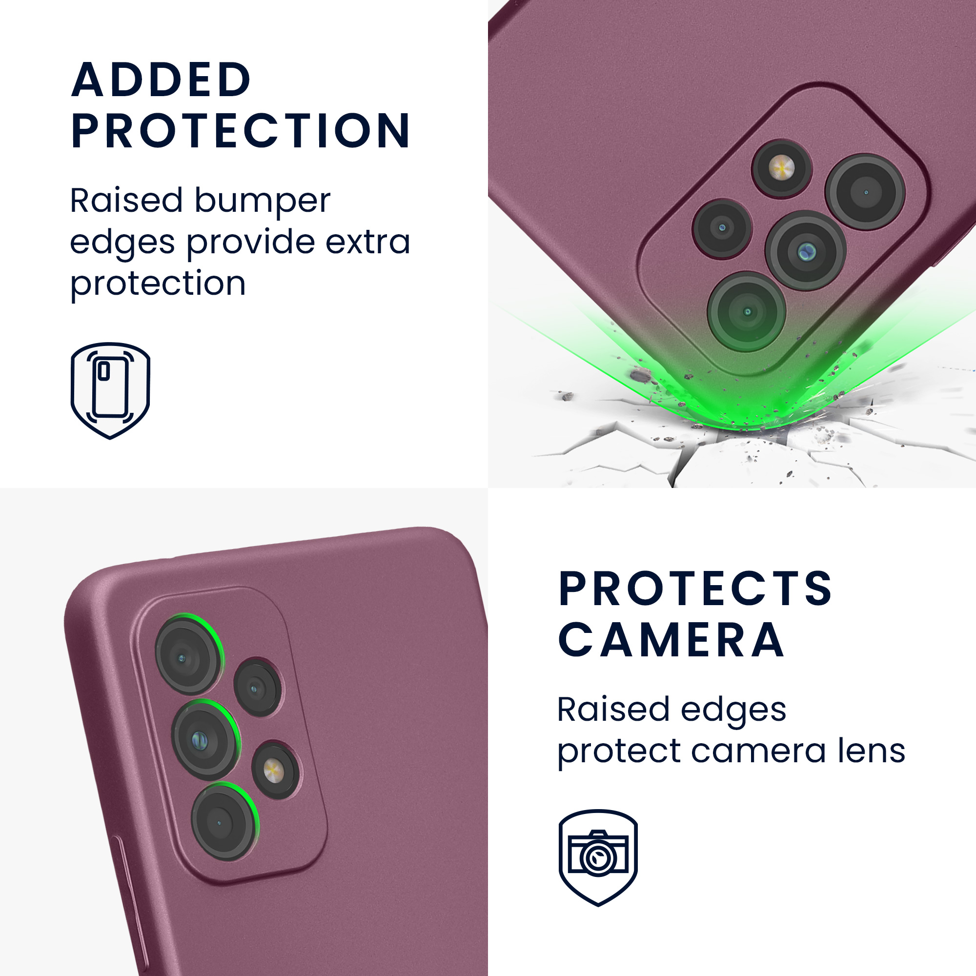 Pouzdro pro Samsung Galaxy A53 5G kwmobile metalické TPU - metalická levandulová