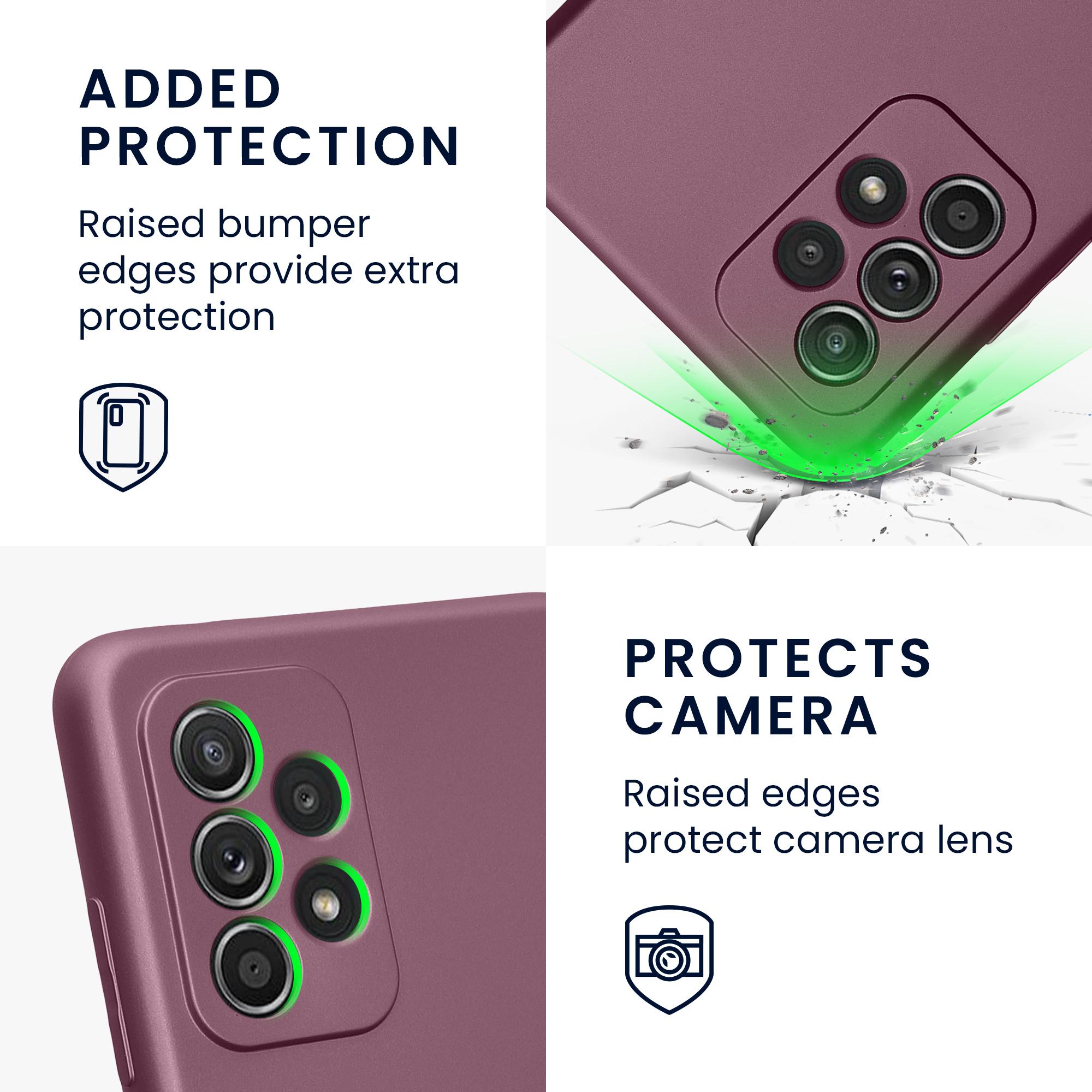 Pouzdro pro Samsung Galaxy A52 / A52 5G / A52s 5G kwmobile metalické TPU - metalická levandulová