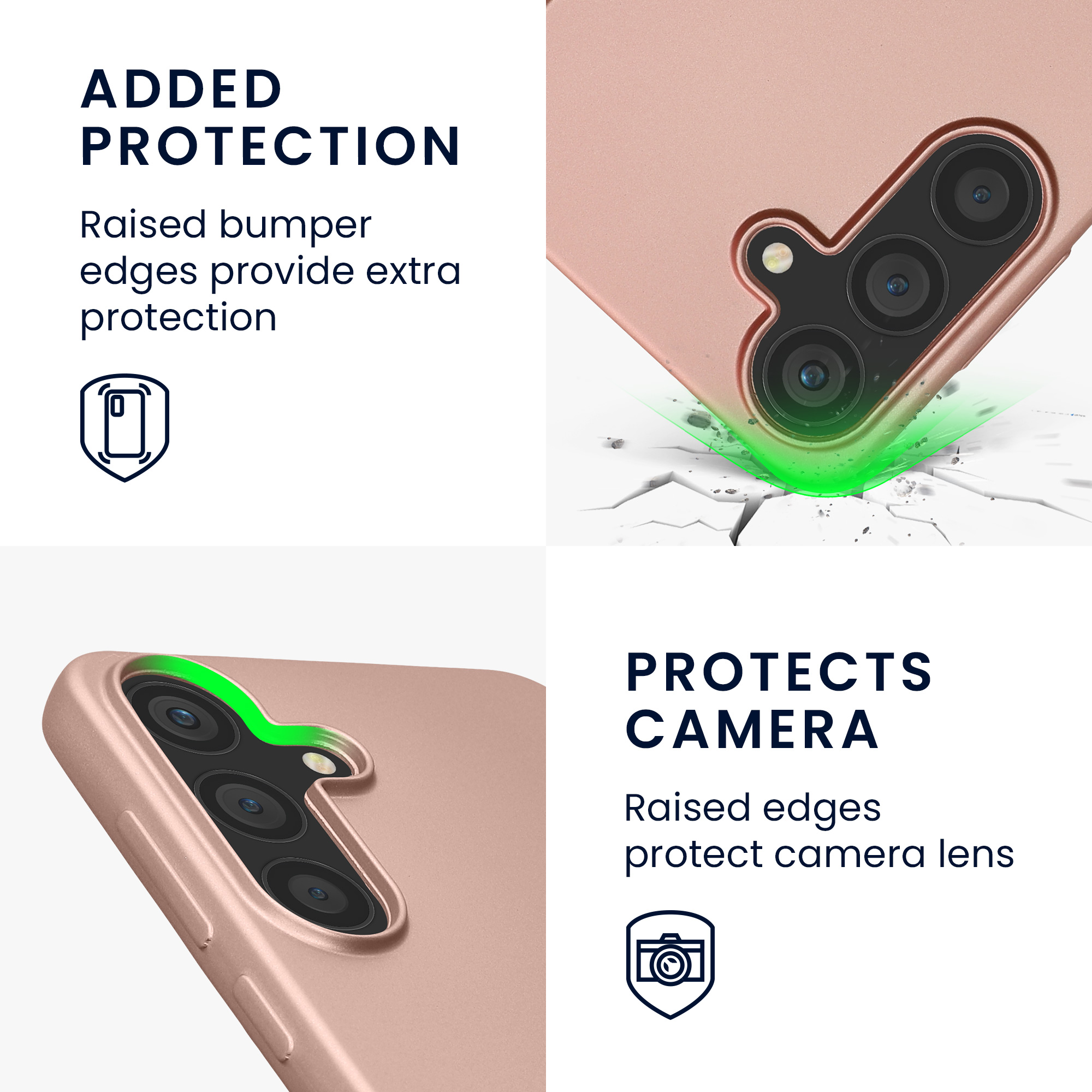 Pouzdro pro Samsung Galaxy S25 FE kwmobile tenké metalické silikonové - metalická růžové zlato