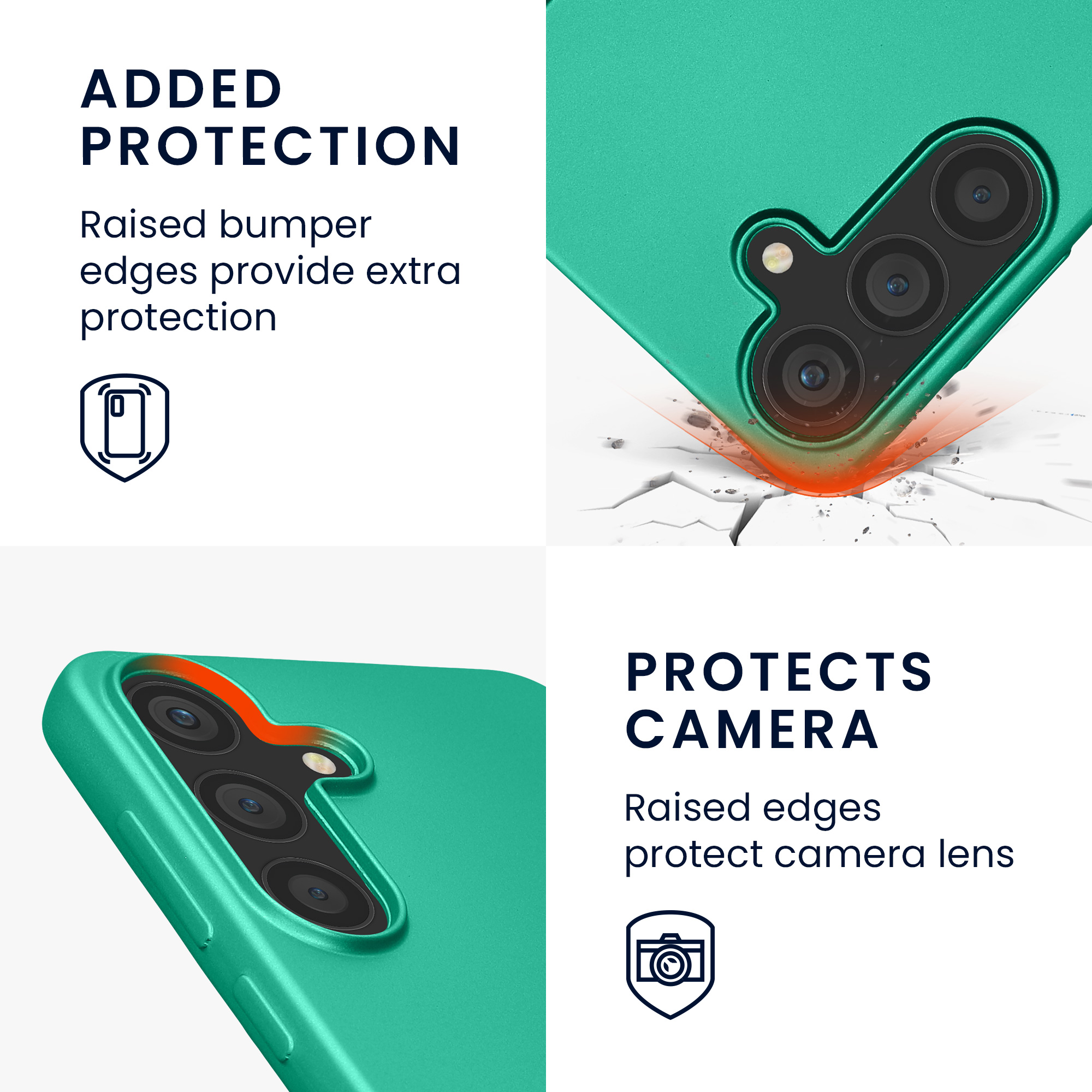 Pouzdro pro Samsung Galaxy S25 FE kwmobile tenké metalické silikonové - tmavá metalická zelená