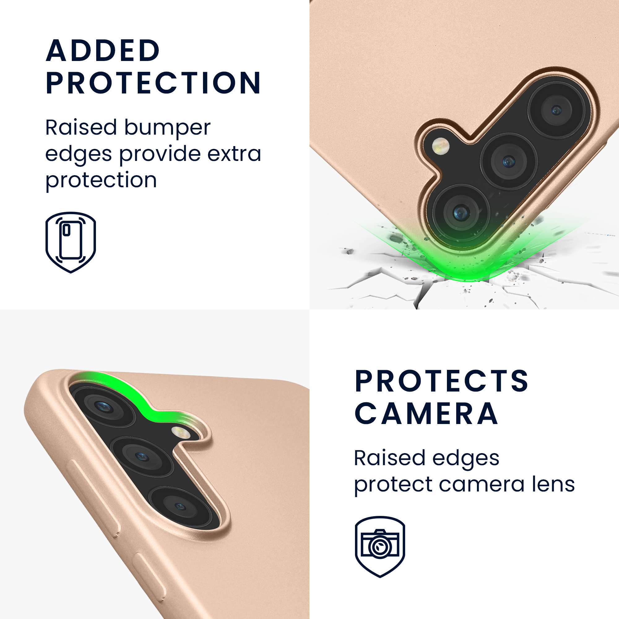 Pouzdro pro Samsung Galaxy S25 FE kwmobile tenké metalické silikonové - metalický zlatá
