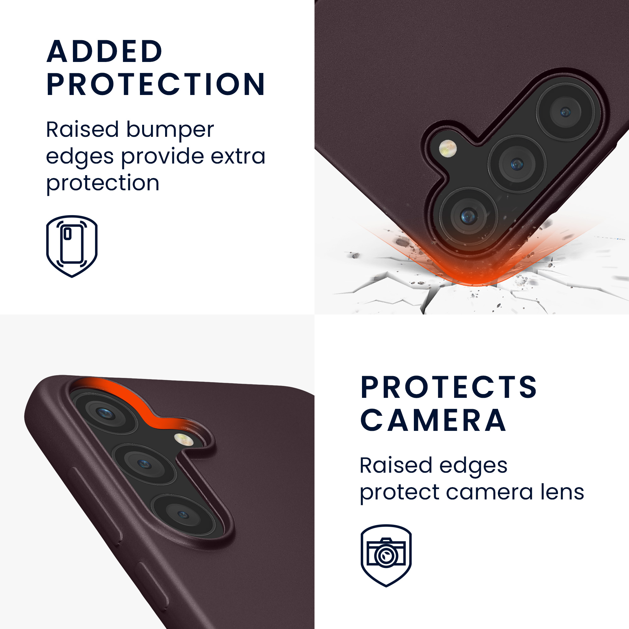 Pouzdro pro Samsung Galaxy S25 FE kwmobile tenké metalické silikonové - metalická bordó