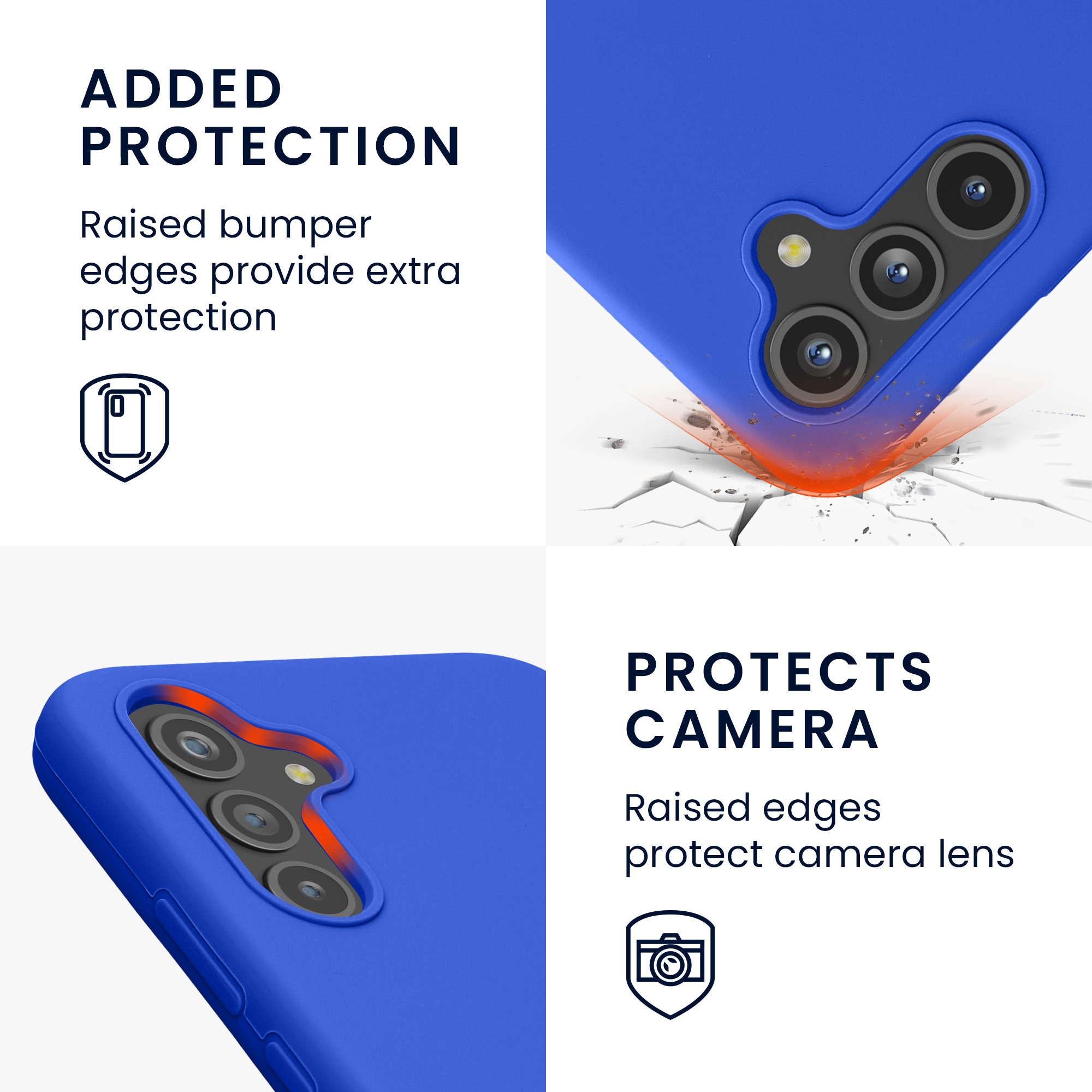 Kryt na mobil Samsung Galaxy A54 5G kwmobile TPU Baltická modrá