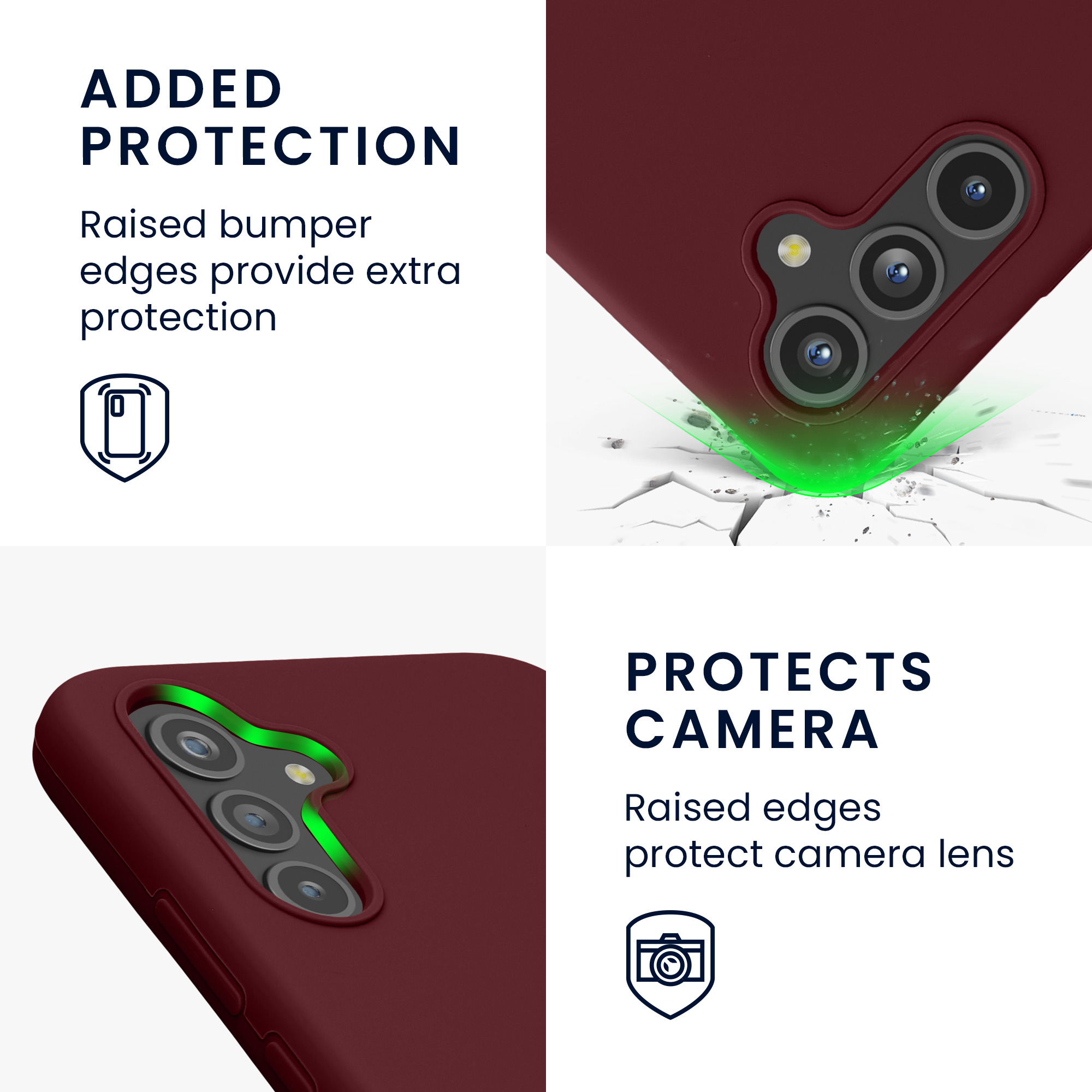 Kryt na mobil Samsung Galaxy A54 5G kwmobile TPU Bordeaux fialová