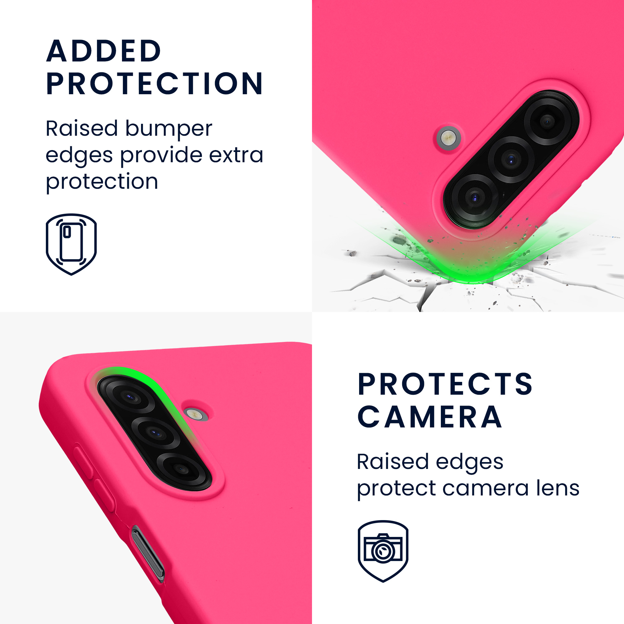Kryt na mobil Samsung Galaxy A17 4G / 5G kwmobile TPU neonově růžový
