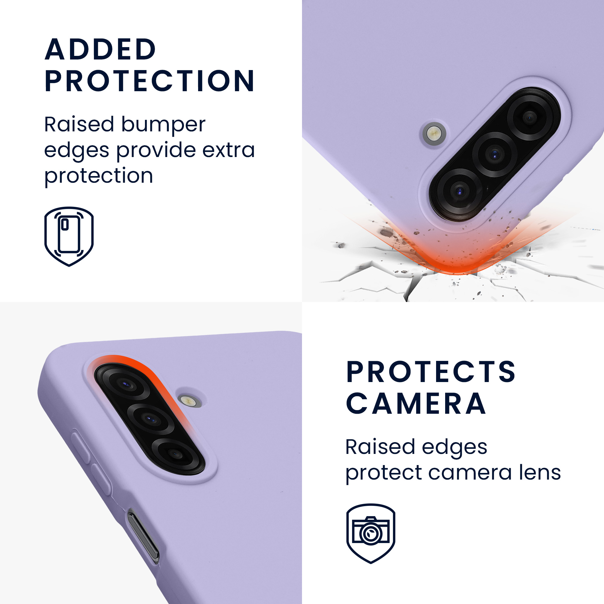 Kryt na mobil Samsung Galaxy A17 4G / 5G kwmobile TPU levandulový