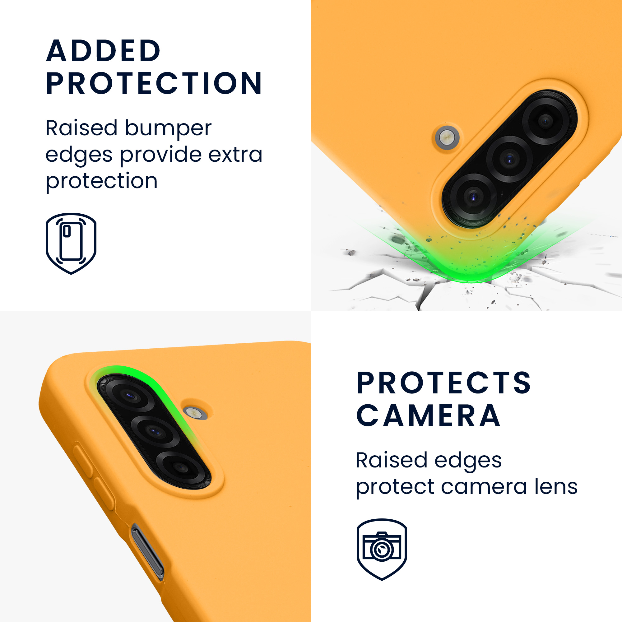 Kryt na mobil Samsung Galaxy A17 4G / 5G kwmobile TPU ovocně oranžový
