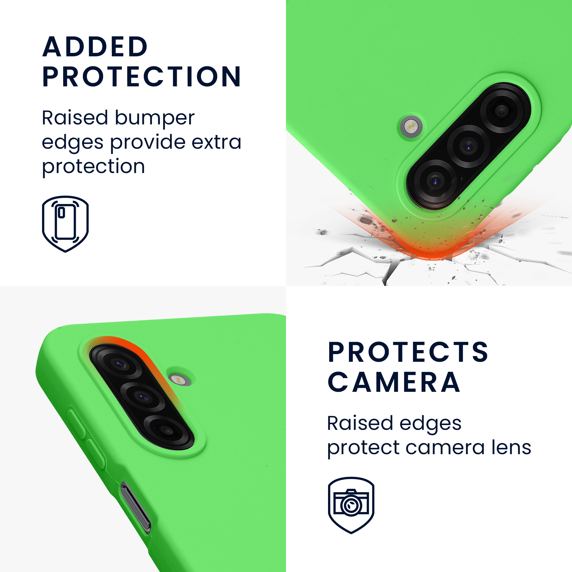 Kryt na mobil Samsung Galaxy A17 4G / 5G kwmobile TPU limetkově zelený