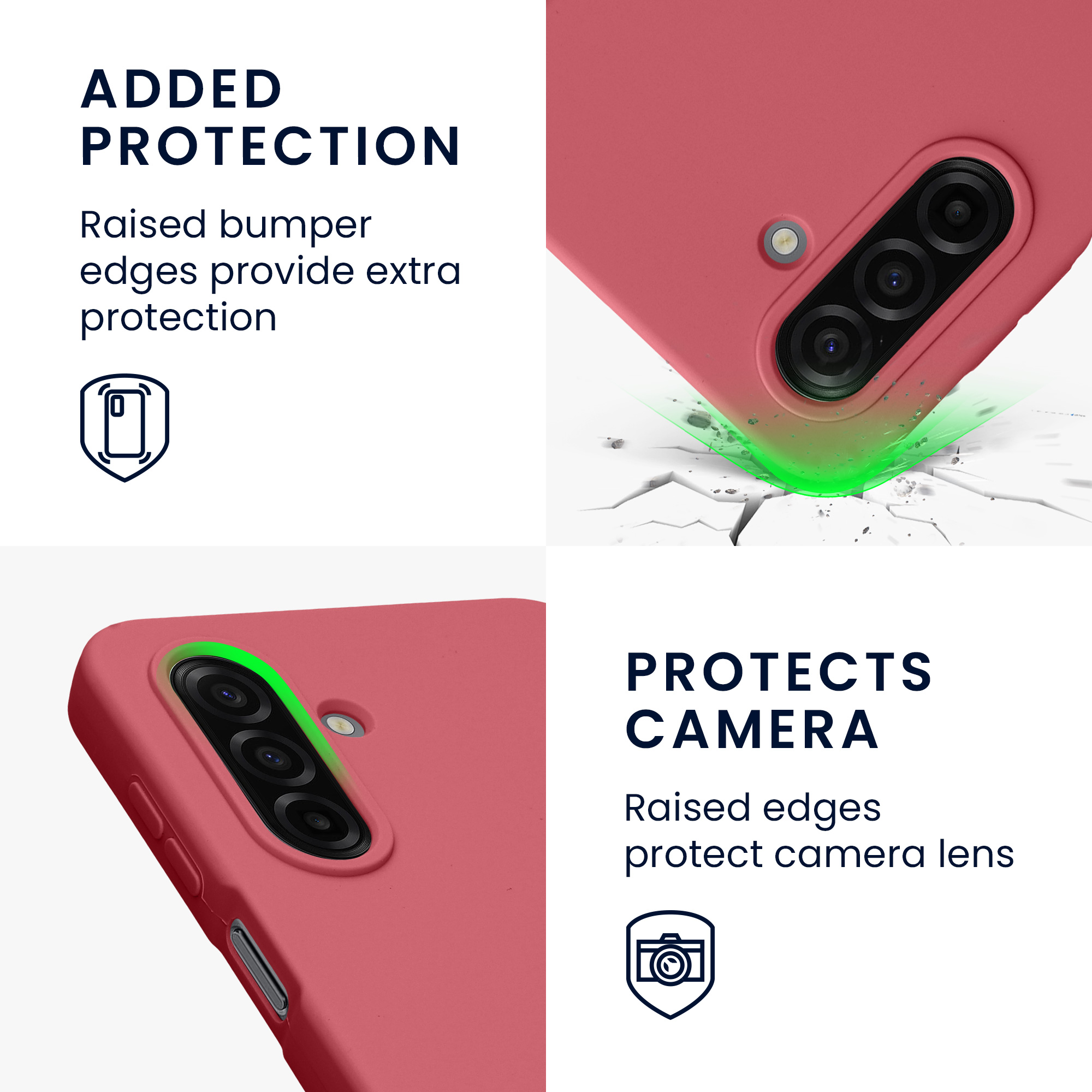 Pouzdro pro Samsung Galaxy A17 4G / 5G kwmobile silikonové - tmavě starorůžová