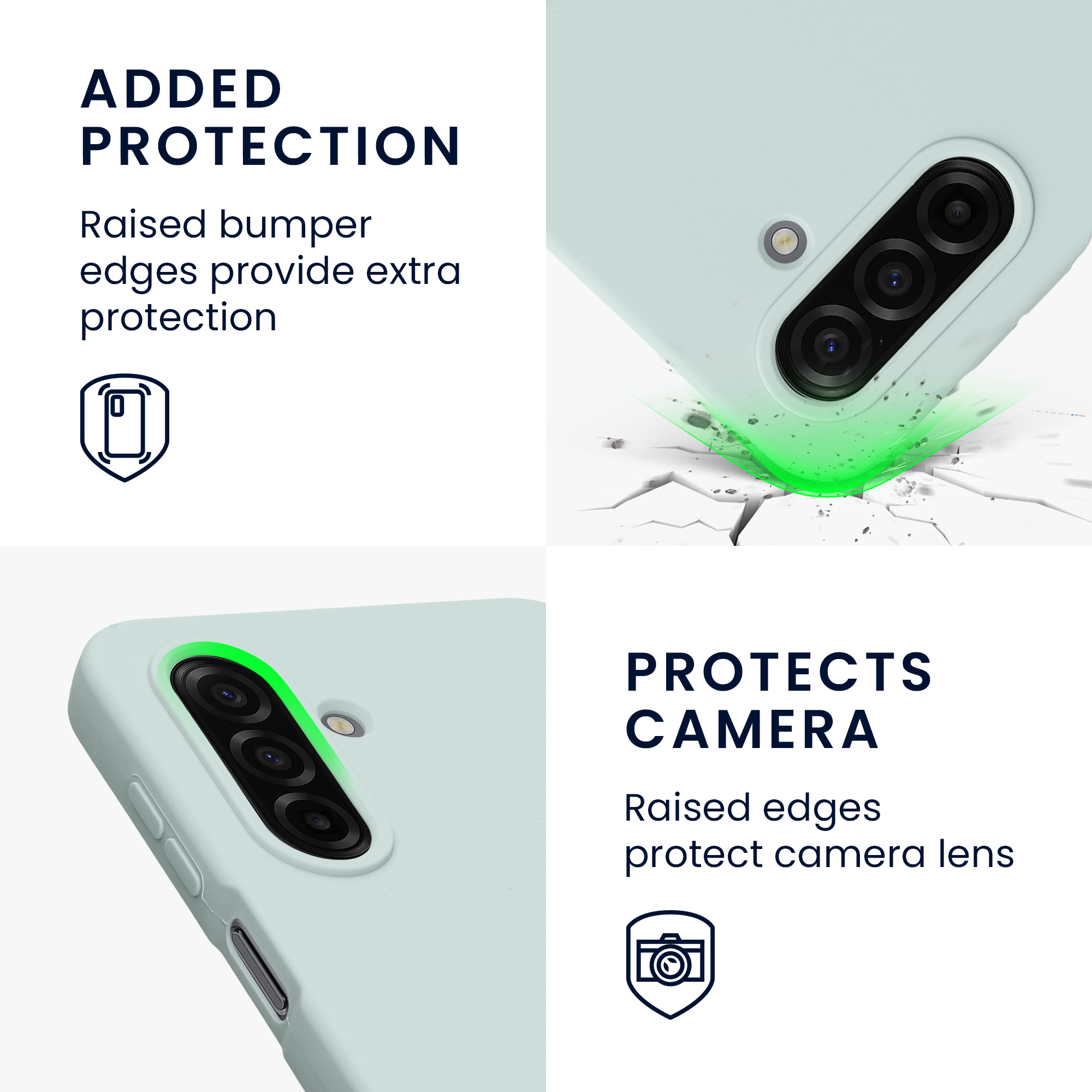 Pouzdro pro Samsung Galaxy A17 4G / 5G kwmobile silikonové - světle mátová