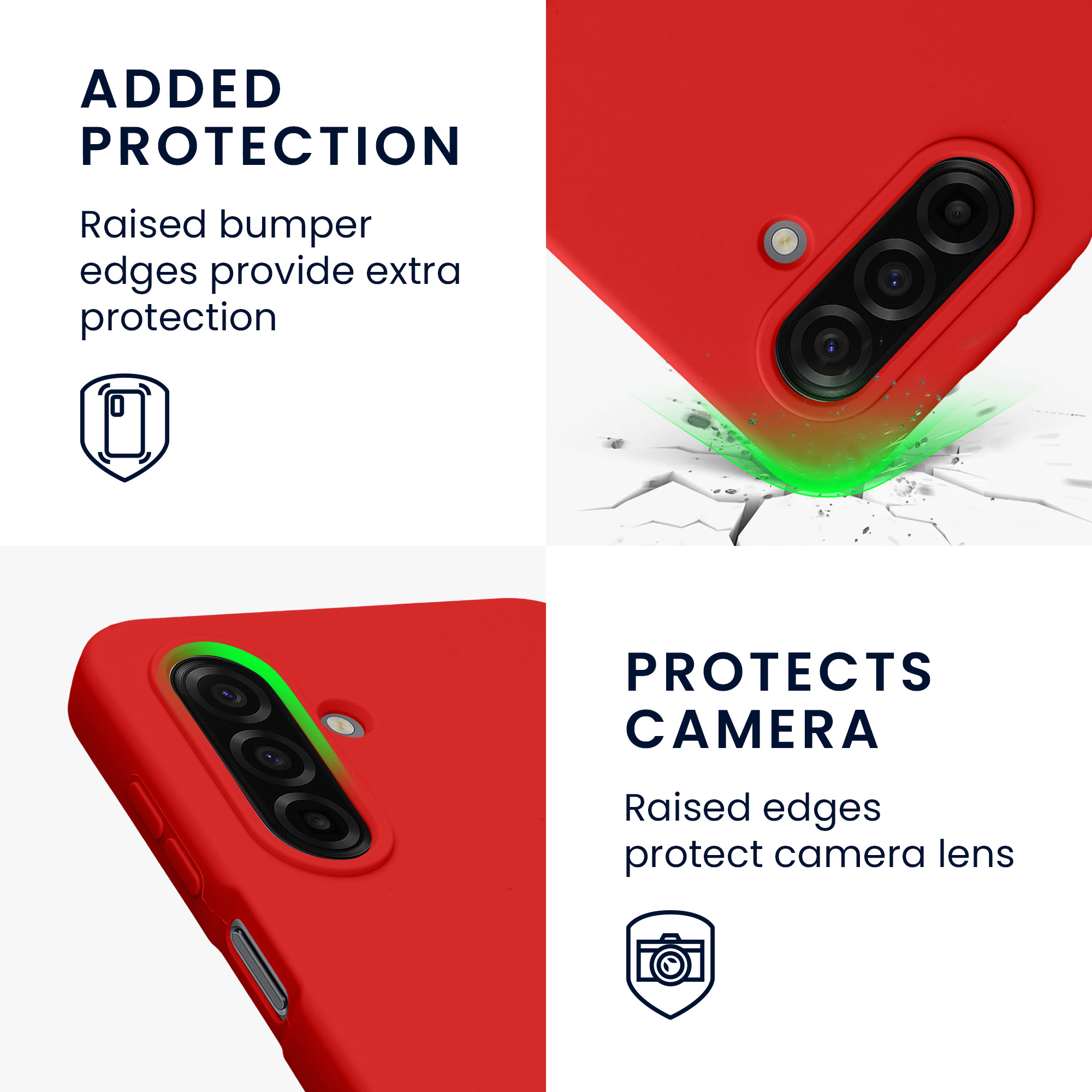 Pouzdro pro Samsung Galaxy A17 4G / 5G kwmobile silikonové - klasická červená