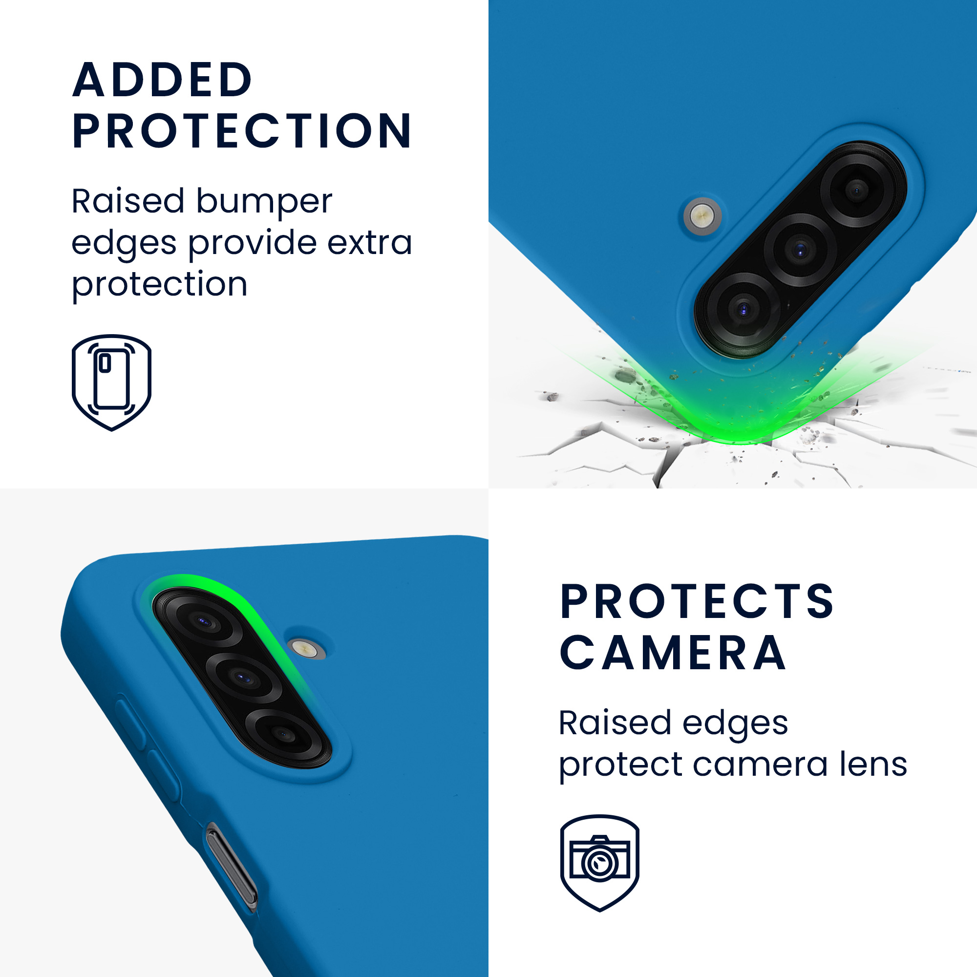 Pouzdro pro Samsung Galaxy A17 4G / 5G kwmobile silikonové - modrý korál