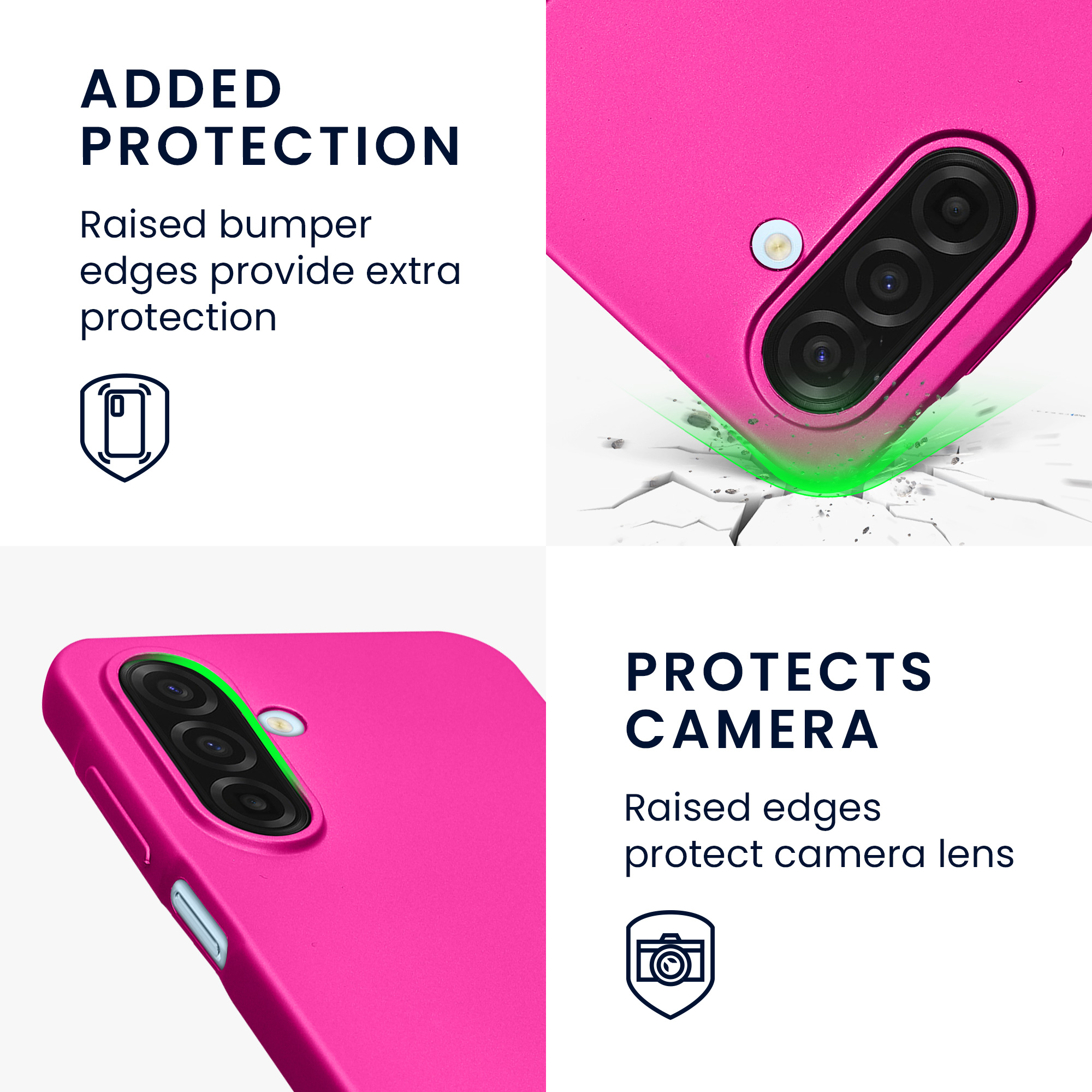 Pouzdro pro Samsung Galaxy A17 4G / 5G kwmobile tenké metalické silikonové - metalická růžová
