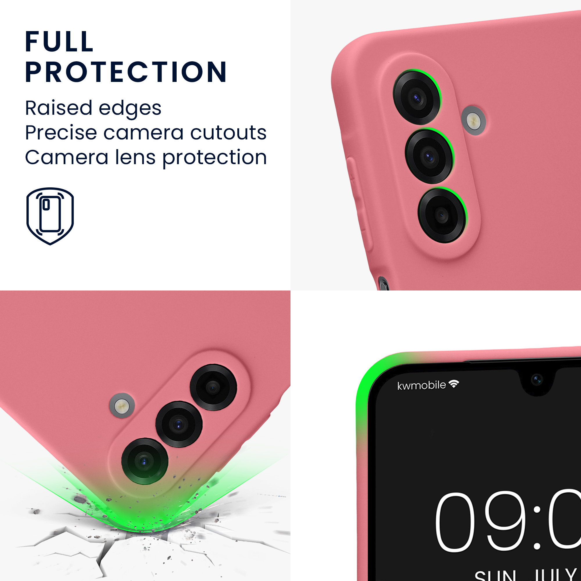 Pouzdro pro Samsung Galaxy A17 4G / 5G kwmobile tenké TPU - tmavě starorůžová