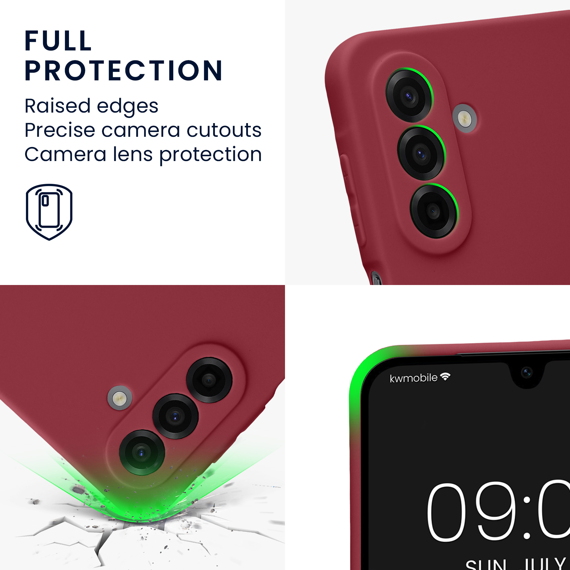Pouzdro pro Samsung Galaxy A17 4G / 5G kwmobile tenké TPU - vínově fialová