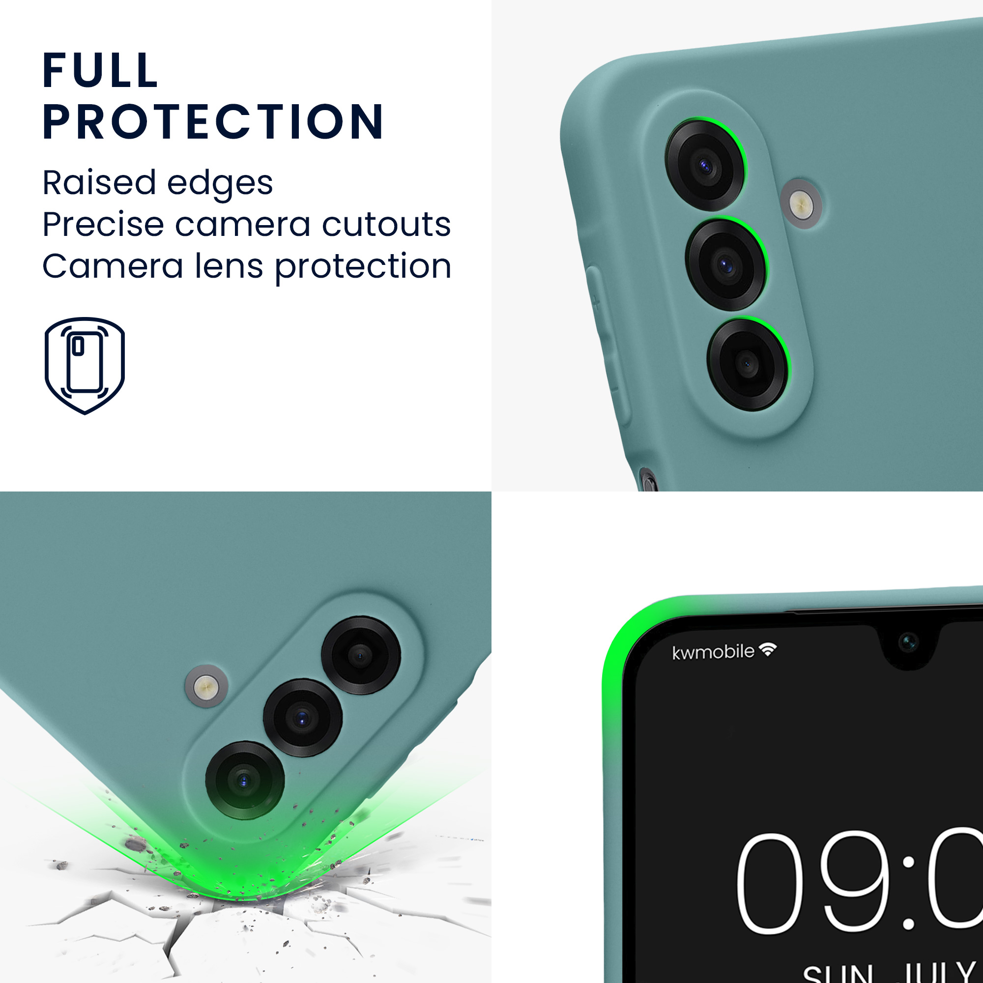 Pouzdro pro Samsung Galaxy A17 4G / 5G kwmobile tenké TPU - arktická noc