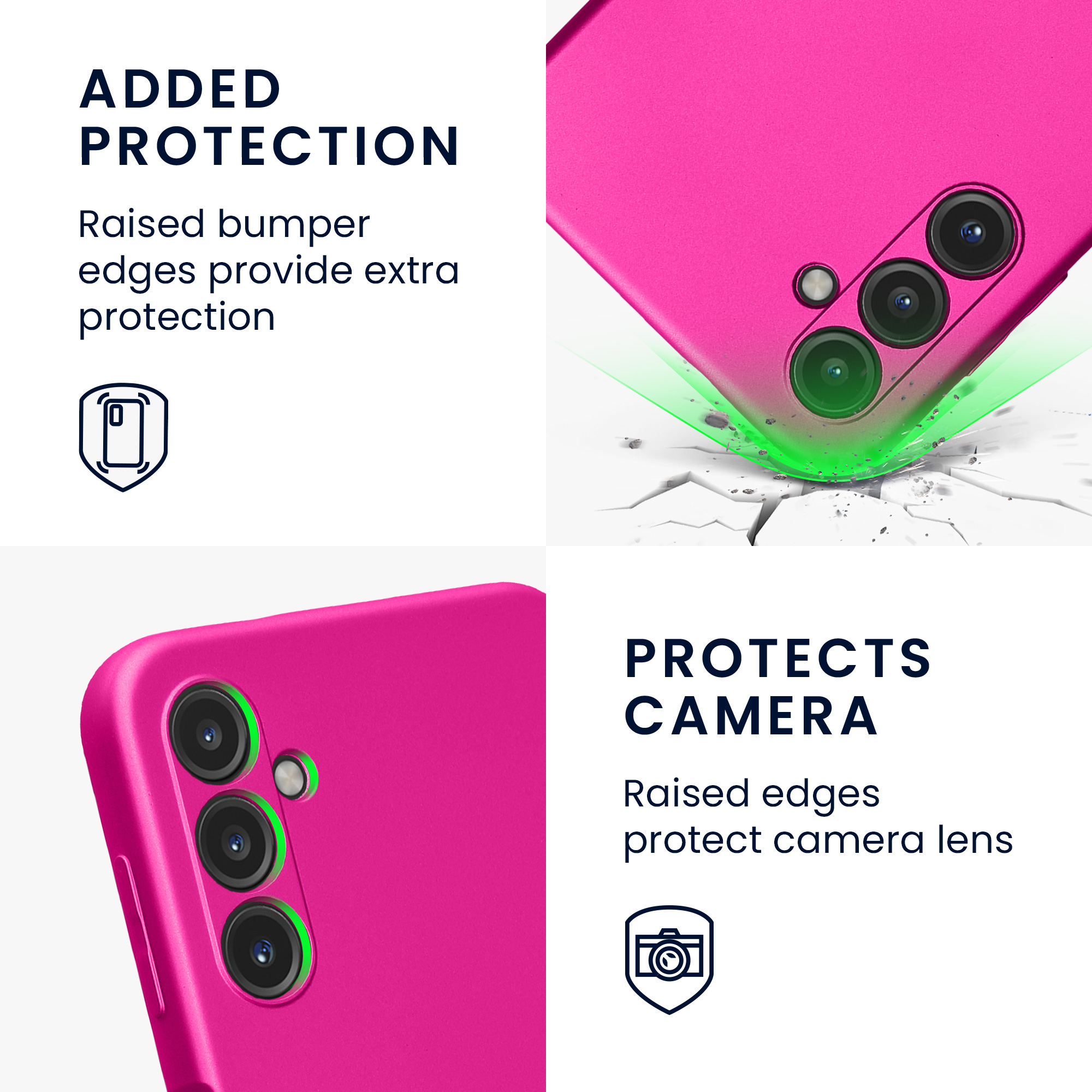Pouzdro pro Samsung Galaxy A14 5G kwmobile metalické TPU - metalická růžová