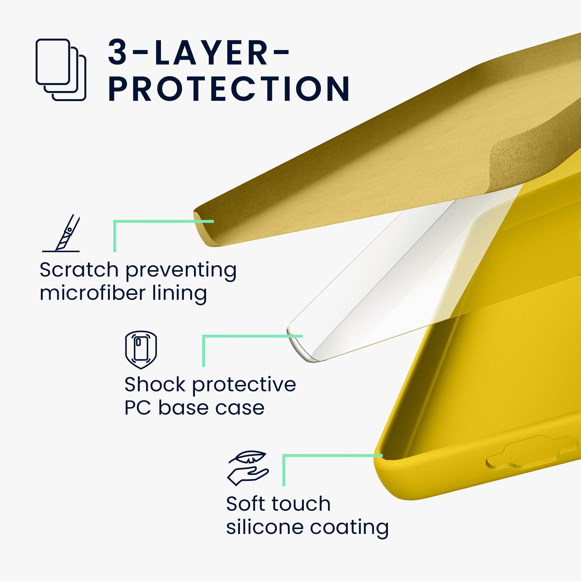 Pouzdro pro Samsung Galaxy S26 kwmobile silikonové - zářivě žlutá
