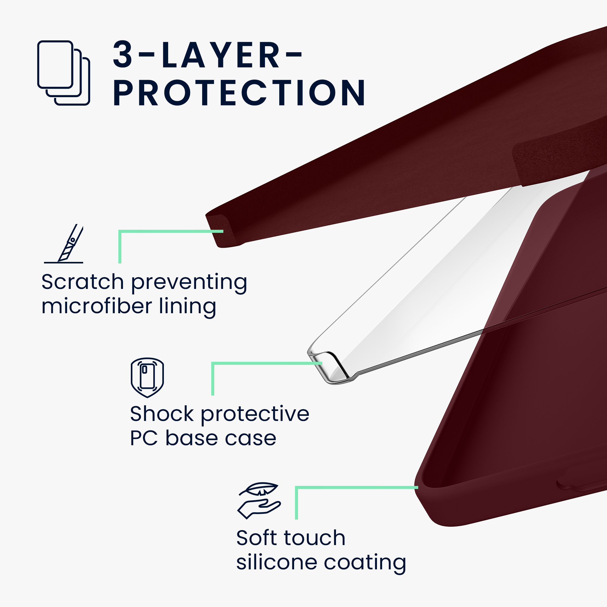 Pouzdro pro Samsung Galaxy S26 Plus kwmobile silikonové - vínově fialová
