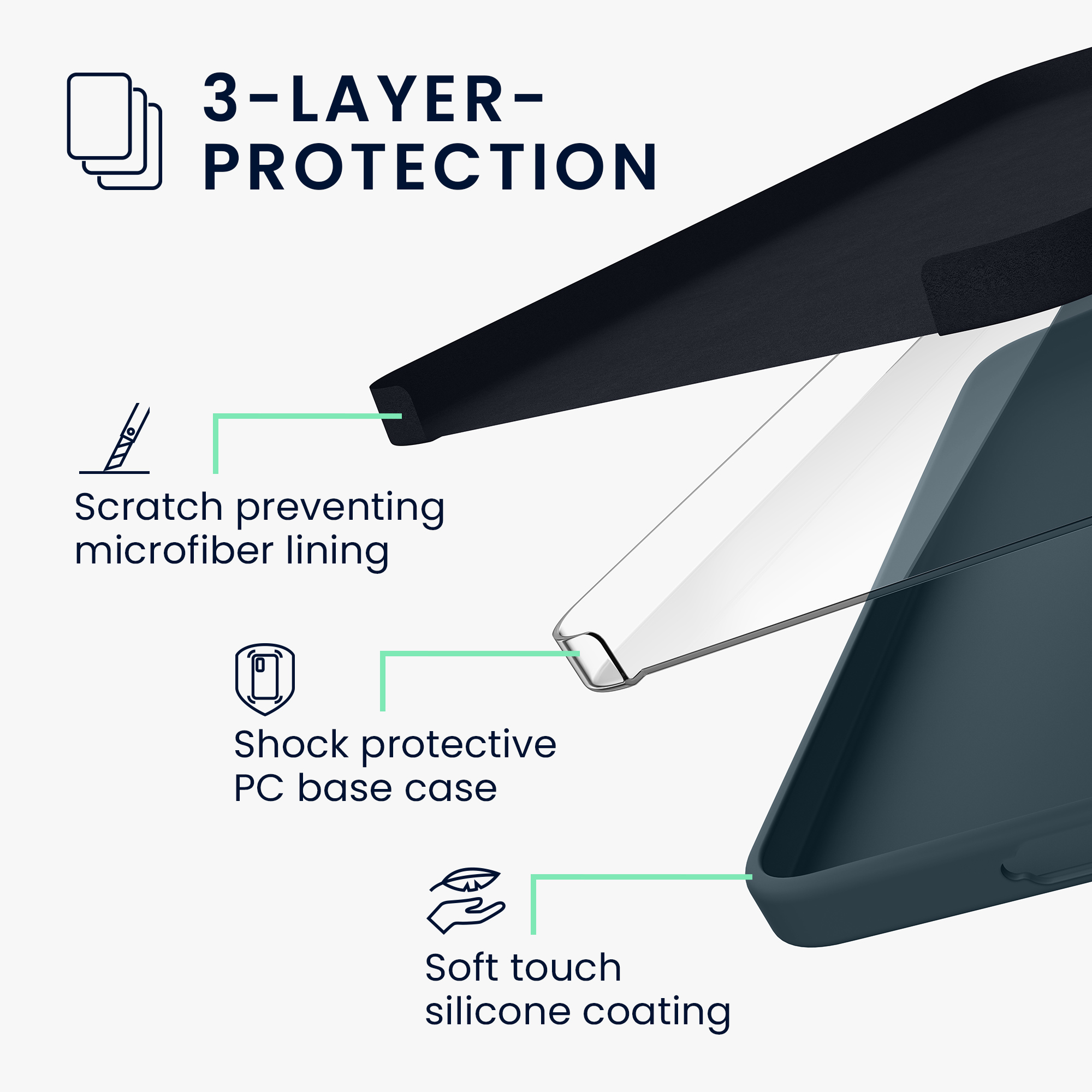 Pouzdro pro Samsung Galaxy S26 Plus kwmobile silikonové - tmavá antracitová