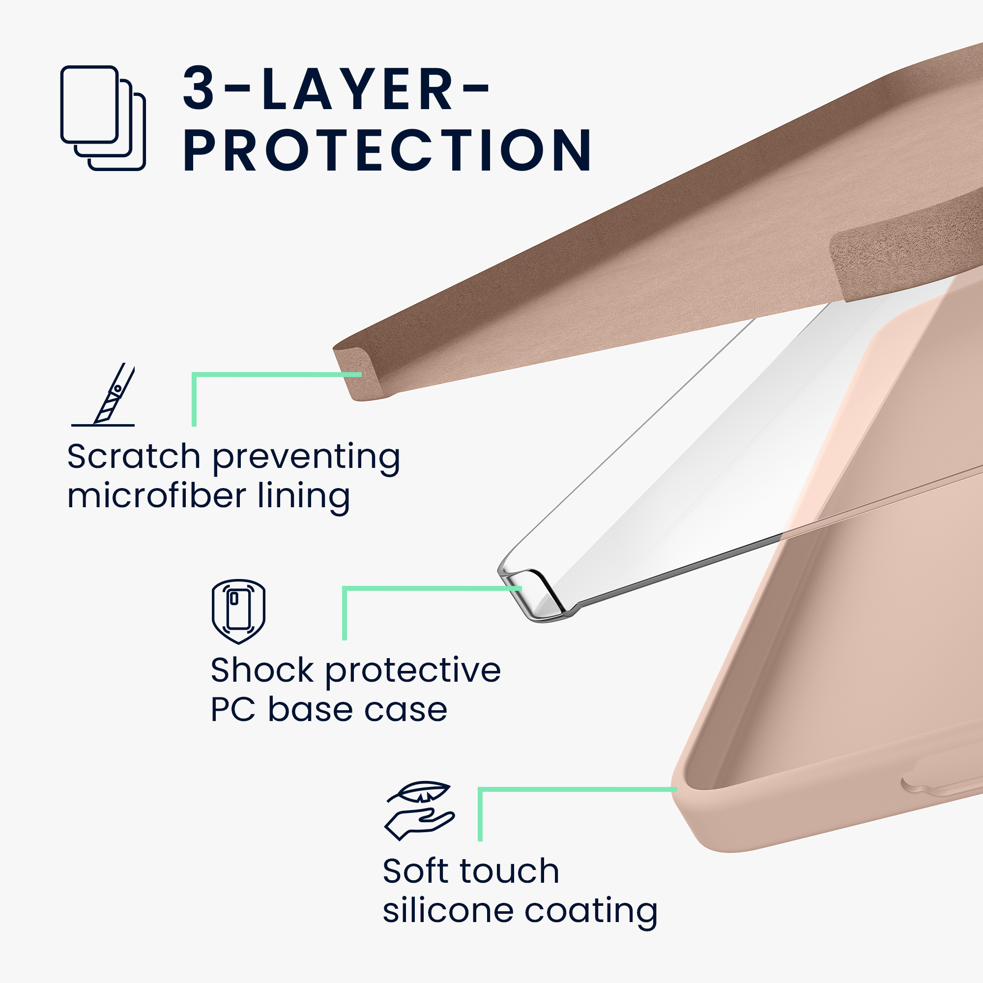 Pouzdro pro Samsung Galaxy S26 Plus kwmobile silikonové - kokosová