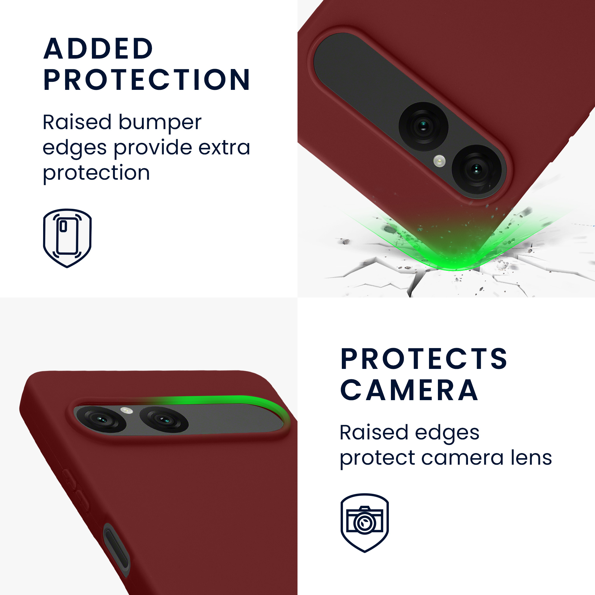 Pouzdro pro Sony Xperia 10 VII kwmobile TPU - vínově fialová